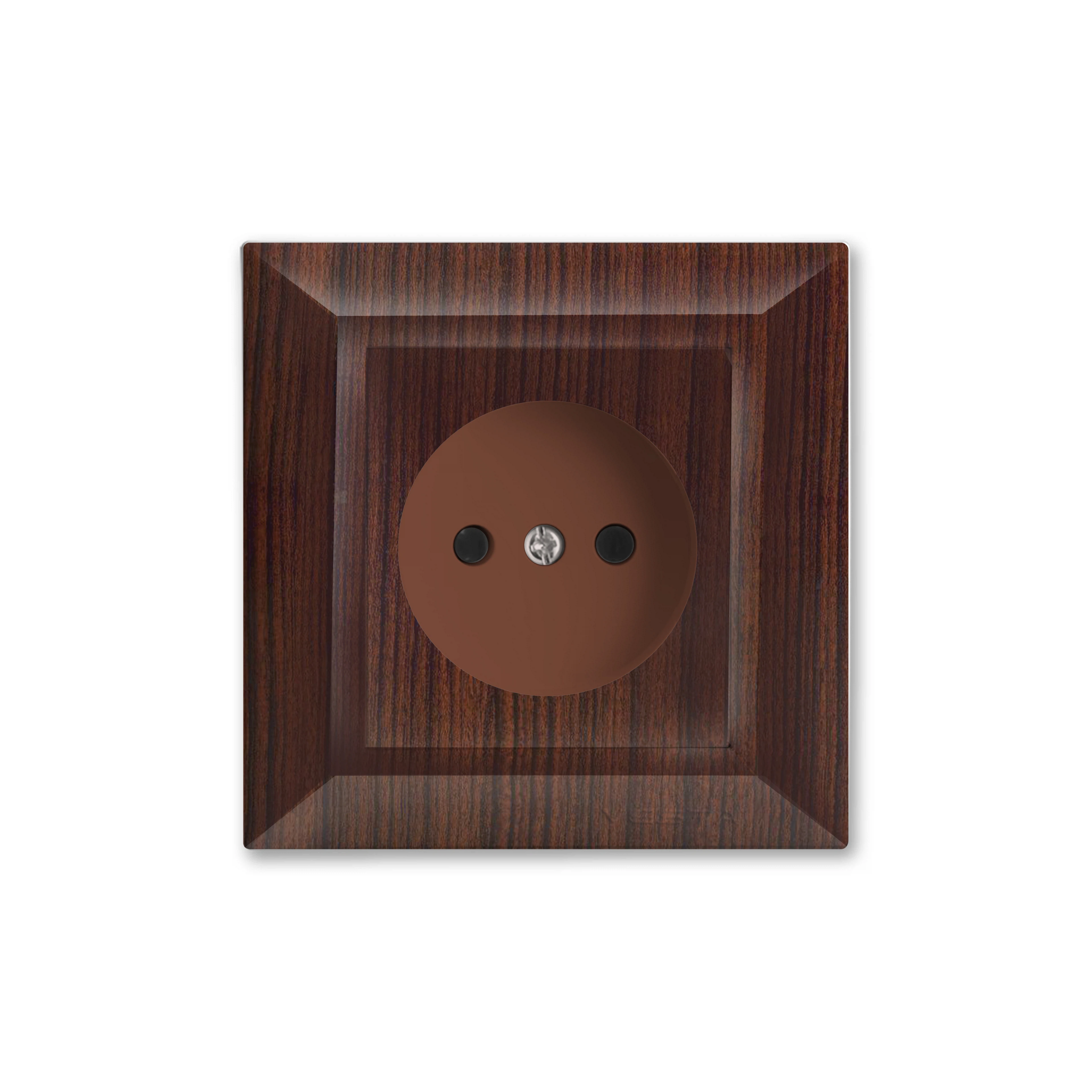 Изображение товара Розетка Vesta-Electric Roma Wood одинарная без заземления