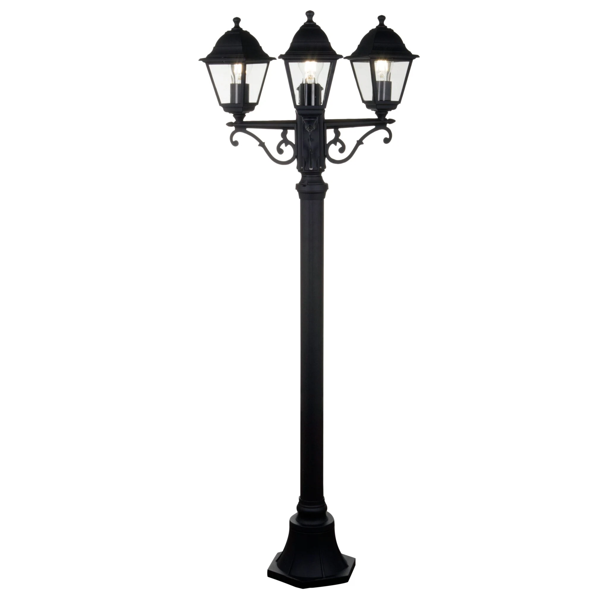 Изображение товара Садово-парковый уличный светильник Maytoni Outdoor O003FL-03B черный, IP44, металл