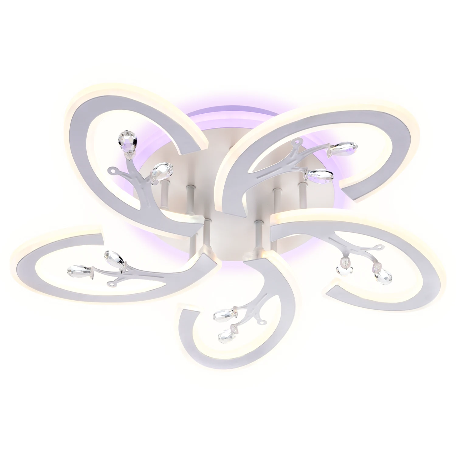 Изображение товара Потолочный светодиодный светильник с пультом FA512 AMBRELLA LIGHT белый 120W 610*580*80