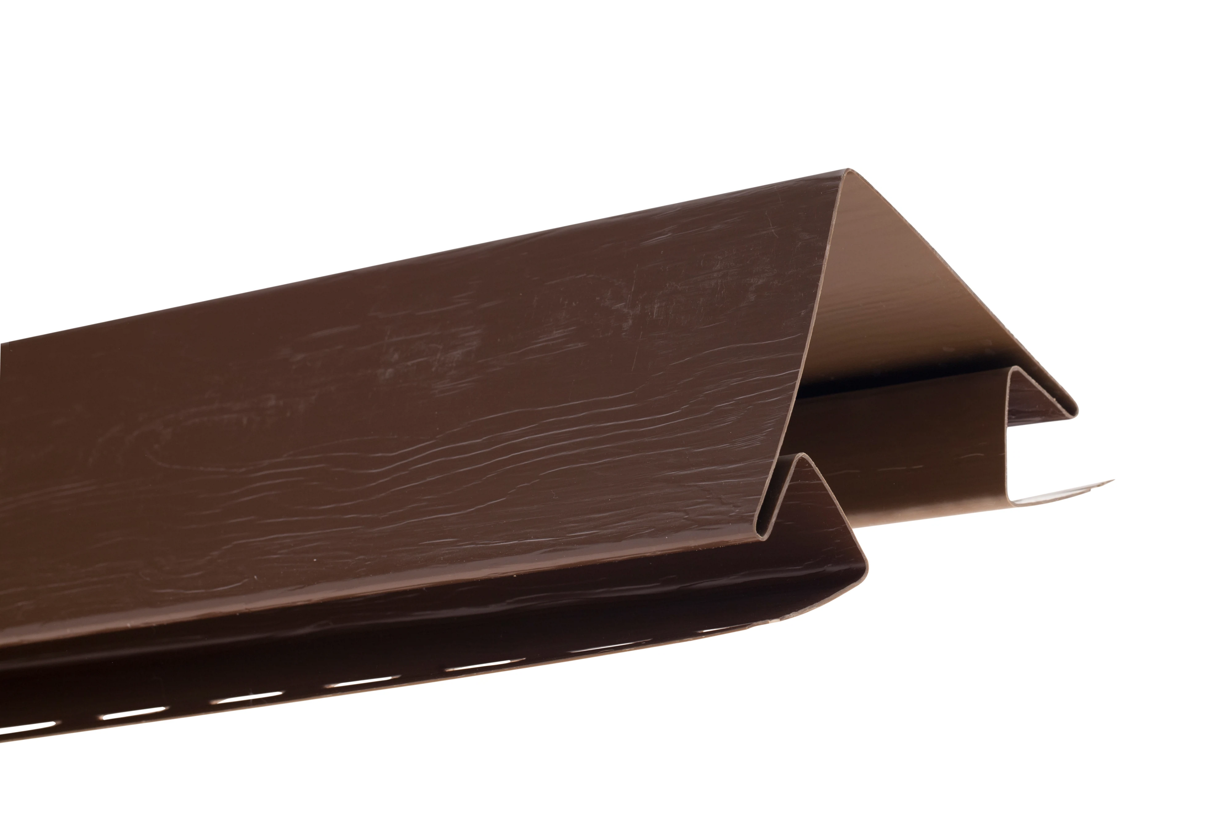 Изображение товара Планка BLOCKHOUSE внешний угол орех тёмный 3м для сайдинга Т-12