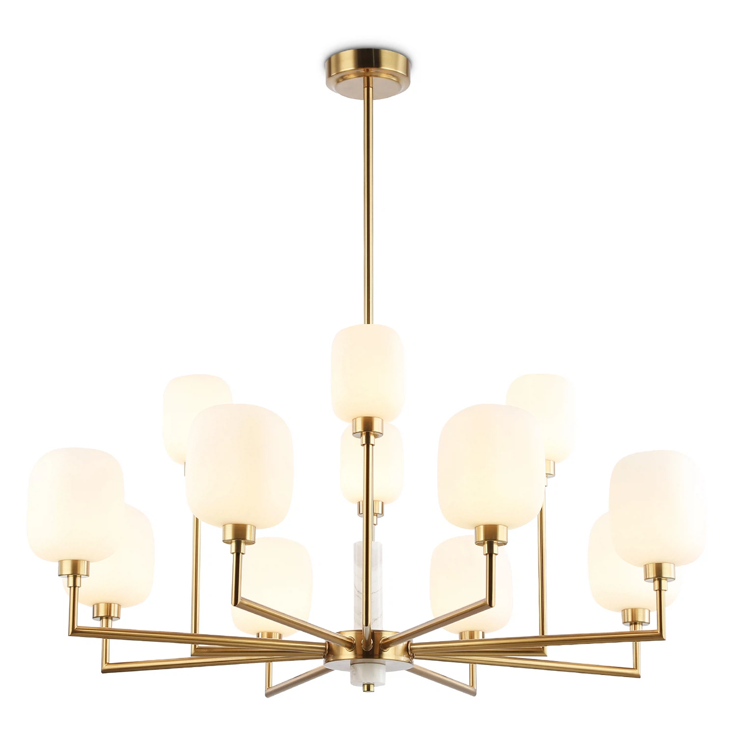 Изображение товара Люстра на штанге LH53019/12 AMBRELLA LIGHT в стиле неоклассика с мрамором и стеклом