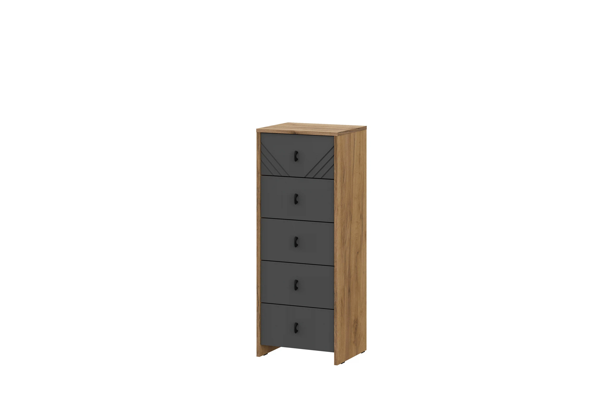 Изображение товара Комод Байкал 103x40,2x33,1 из ЛДСП с 5 ящиками, современный дизайн