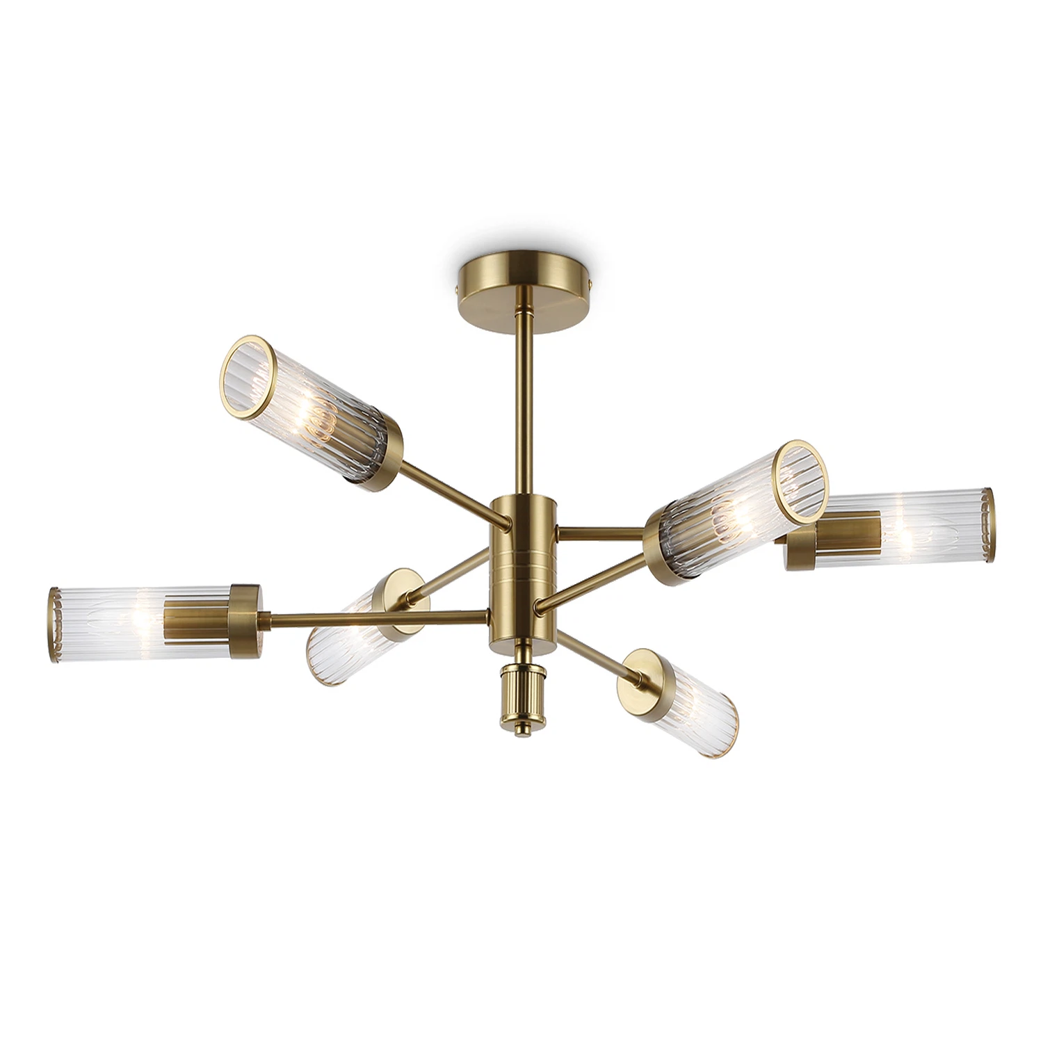 Изображение товара Люстра на штанге AMBRELLA LIGHT 6 ламп, 40Вт, IP20 Латунь LH55161
