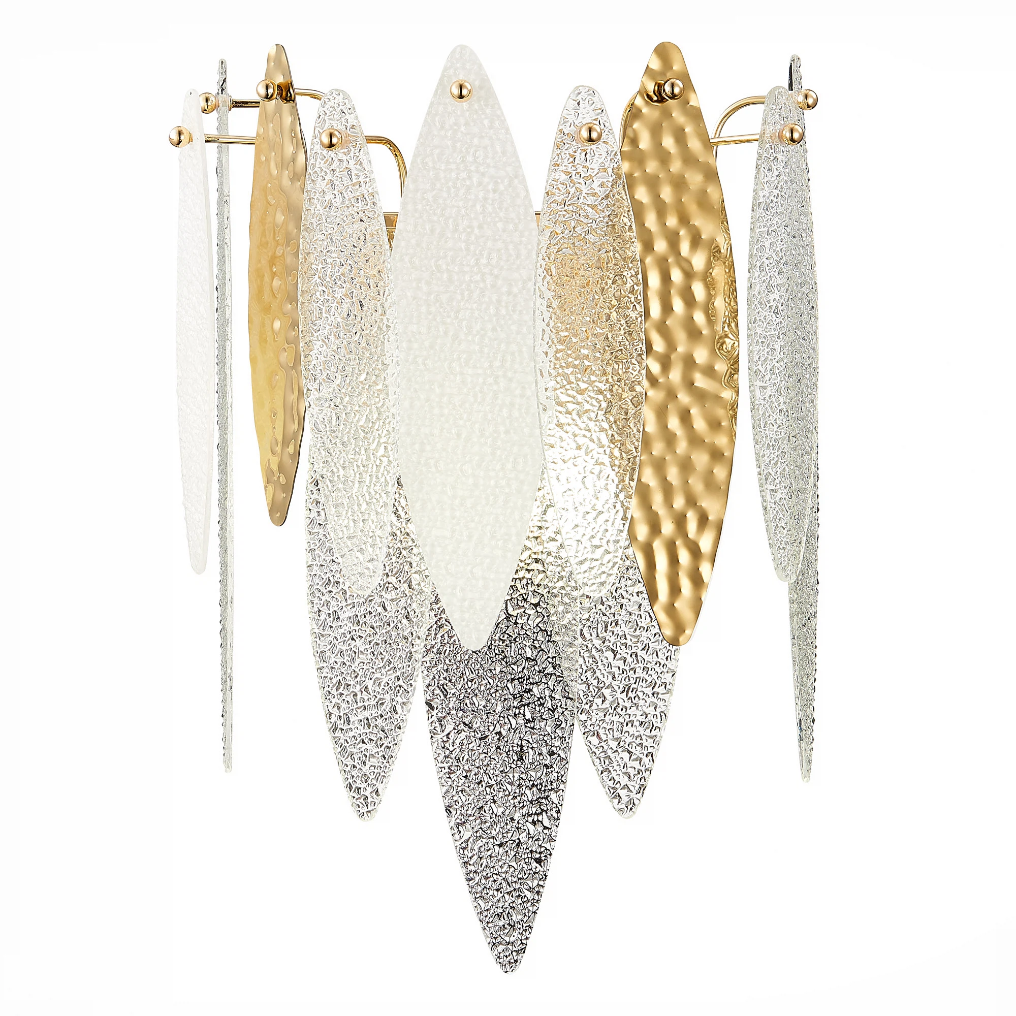 Изображение товара Настенный светильник LASTRA E14 стиль Ар-деко из стекла с златистым дизайном