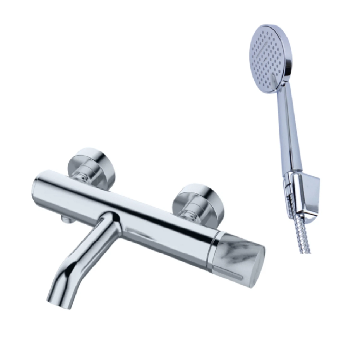 Изображение товара Смеситель Bronze de Luxe FOCUS 24603CM для ванны с душевым набором, хром