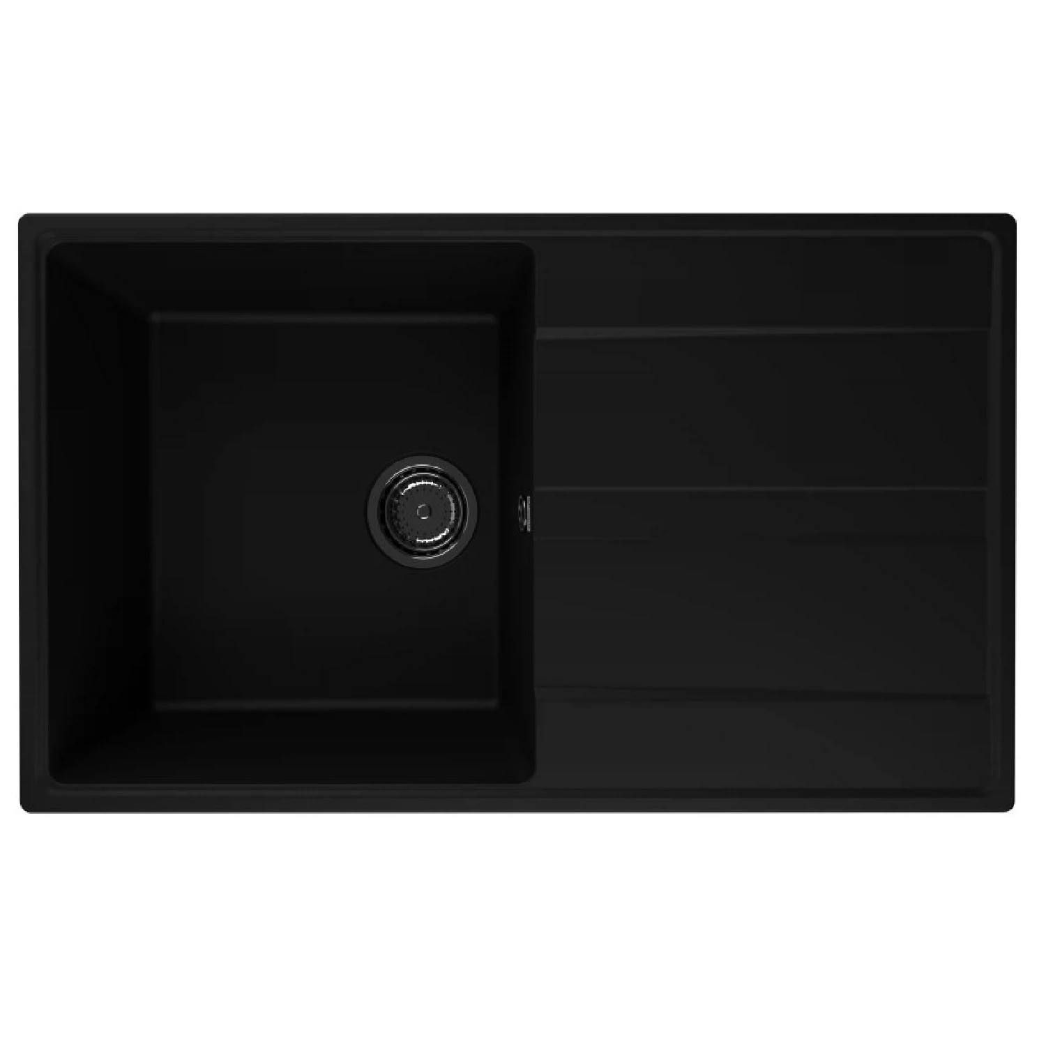 Изображение товара Кухонная мойка Ulgran Quartz Prima 850-07, уголь, искусственный мрамор