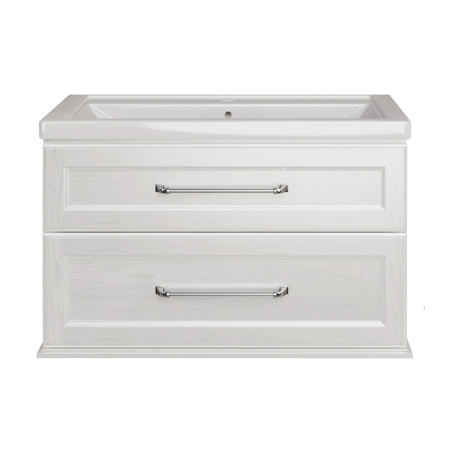 Изображение товара Подставка для ванной Венеция 100 белая с раковиной и механизмом доводчика