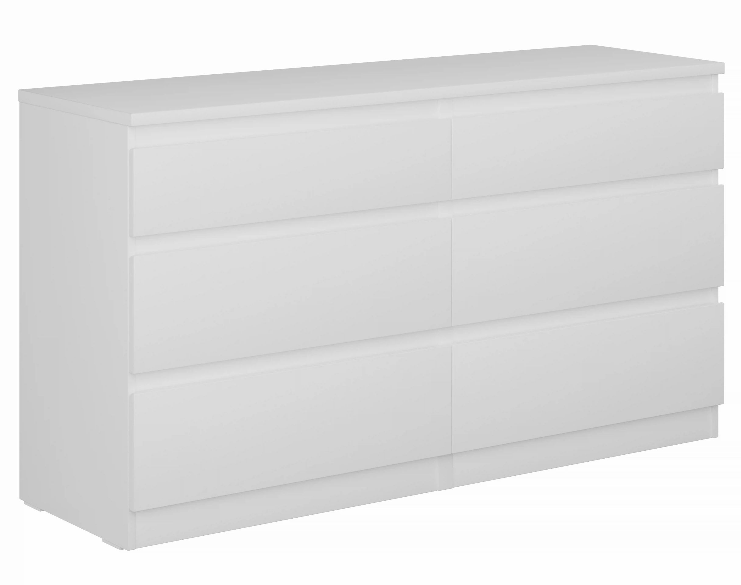 Изображение товара Комод КАСТОР 6 ящиков белый - мебель для хранения и тумба под ТВ