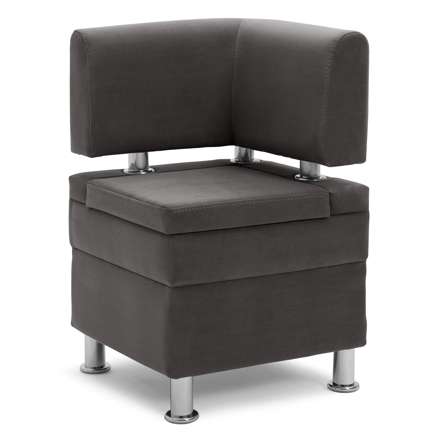 Изображение товара Диван на кухню, угловой, на балкон, в прихожую НОРТА Hippo 480х480х770 темно-серый