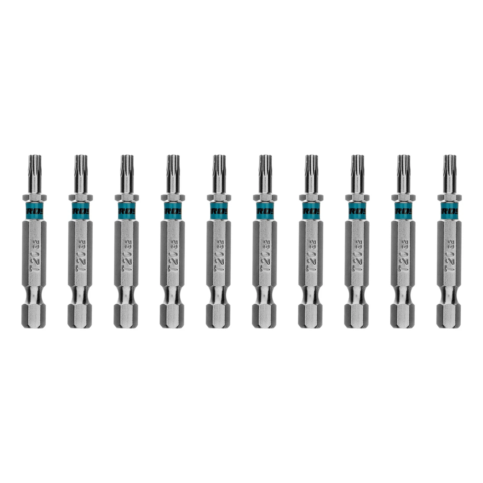 Изображение товара Бита Torx 20х50мм Gross из стали S2 (набор 10 шт.) для надежного крепежа