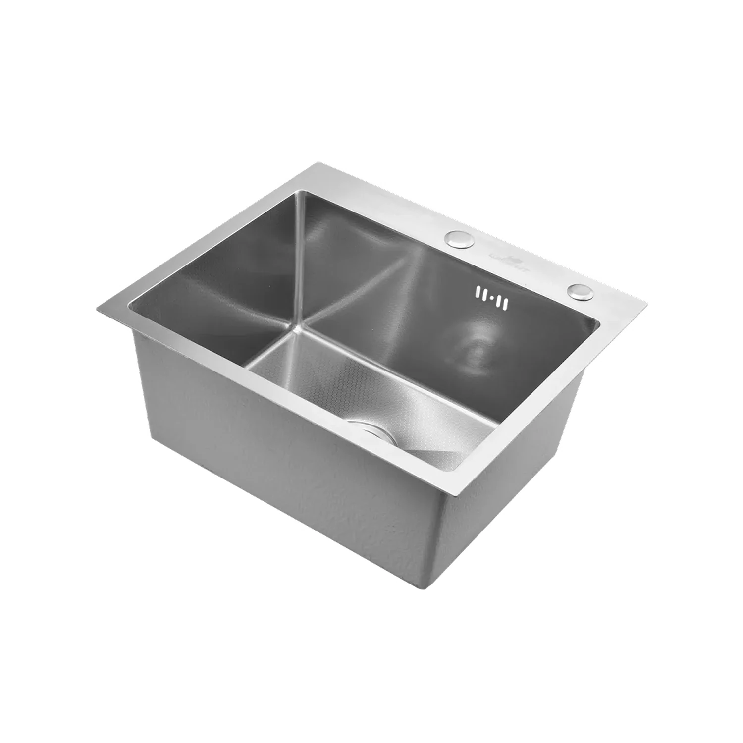 Изображение товара Кухонная мойка из нержавеющей стали с рифленой чашей и сифоном WISENT WS35044D/W02-114