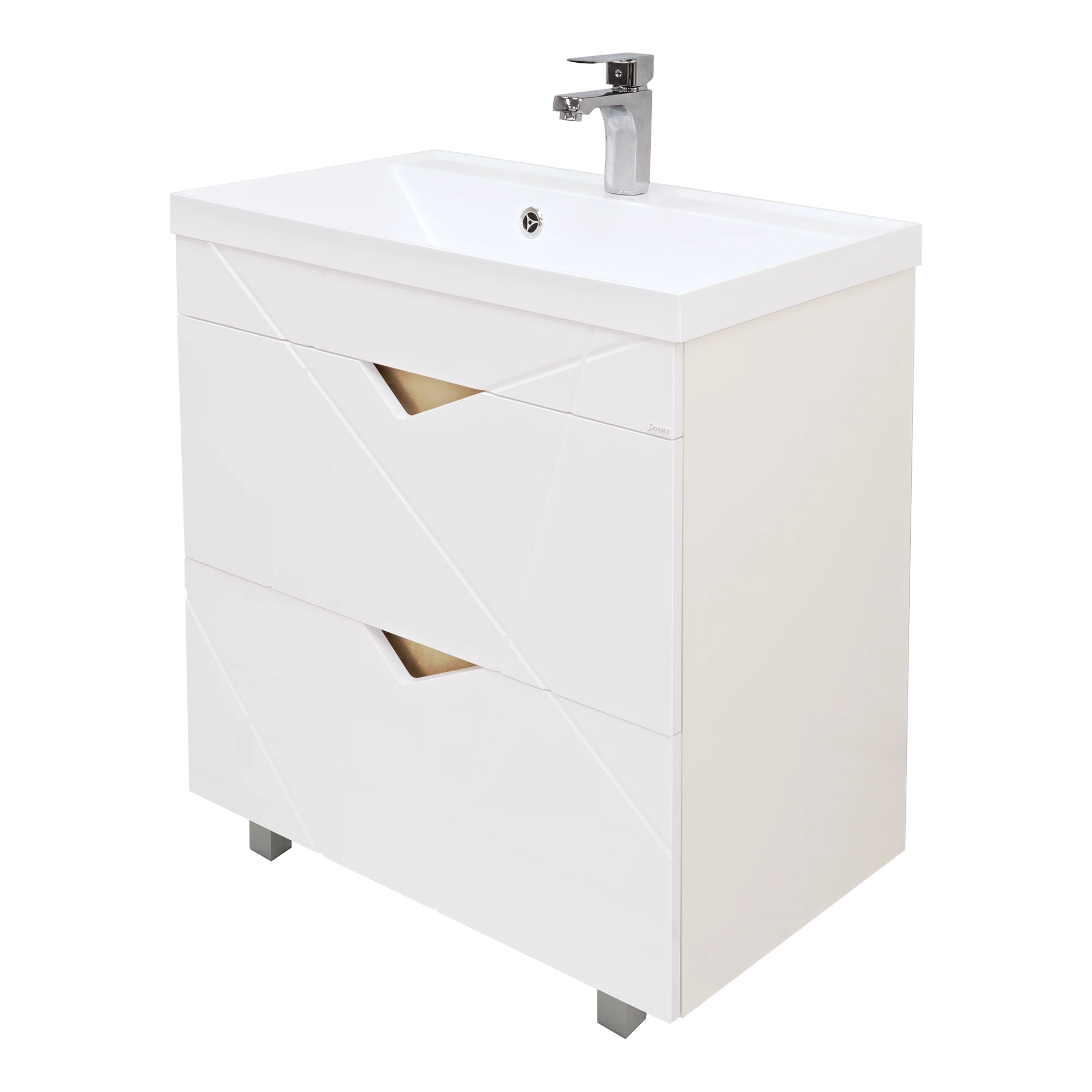 Изображение товара Тумба Фьорд 70 напольная под умывальник Classica 70, с двумя ящиками DORATIZ 9908.186