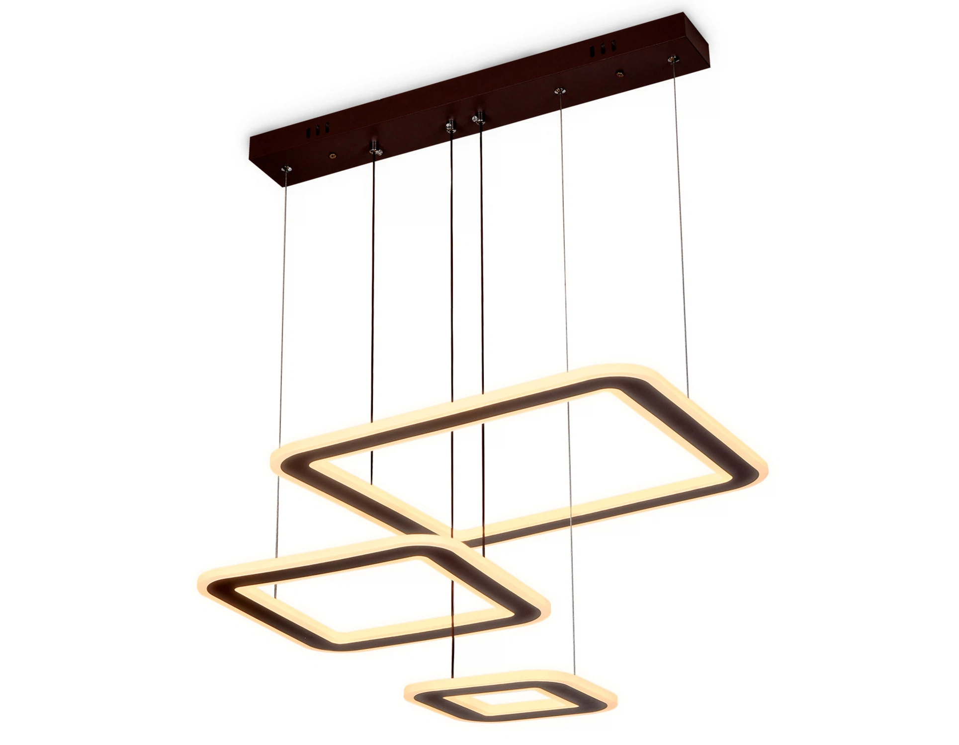 Изображение товара Люстра подвесная светодиодная с пультом FA433 AMBRELLA LIGHT кофе 192W 630*470*590 (ПДУ РАДИО 2.4G)