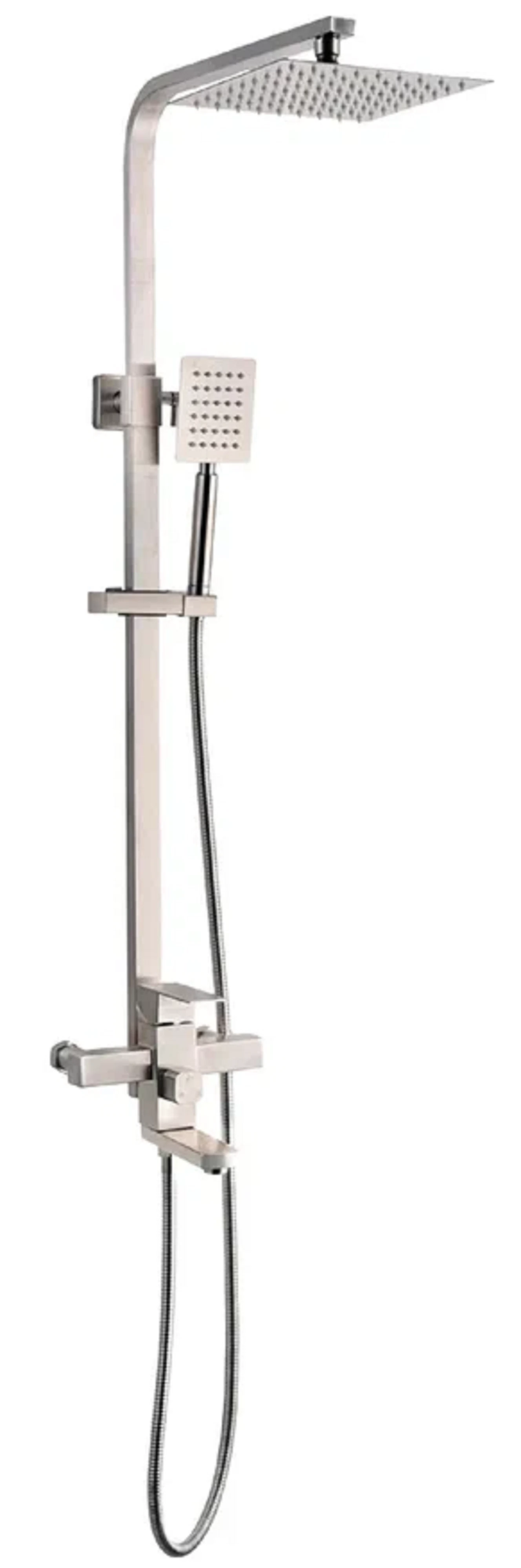 Изображение товара Душевая стойка ARGOTECH HARD/ STANDART черная с верхним и ручным душем