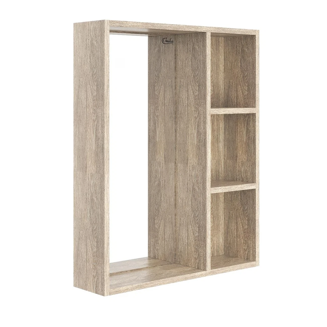 Изображение товара Зеркальный шкаф для ванной комнаты Onika TIMBER 60 дуб сонома, минимализм и надежность