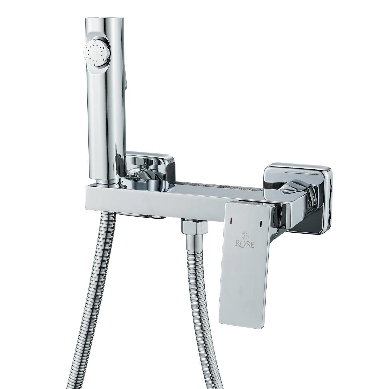 Изображение товара Гигиенический душ со смесителем Rose R1805-1, хром