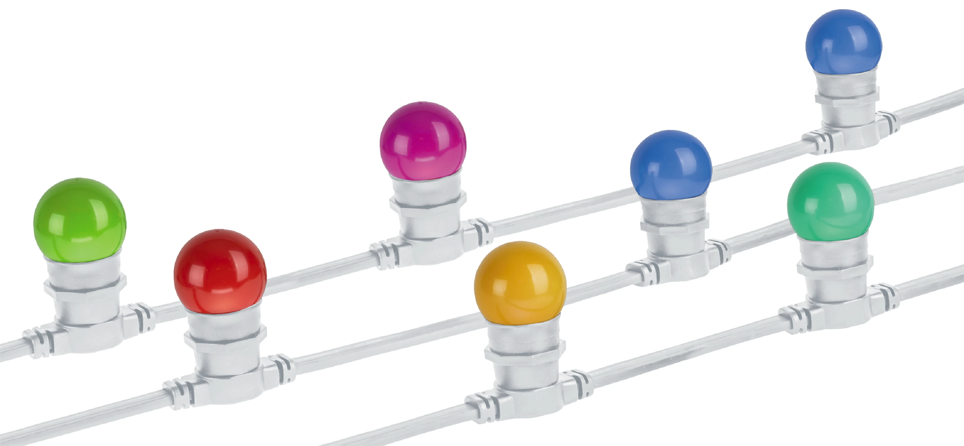 Изображение товара Уличная светодиодная гирлянда Navigator 10 м 40 ламп IP65 белый каучук