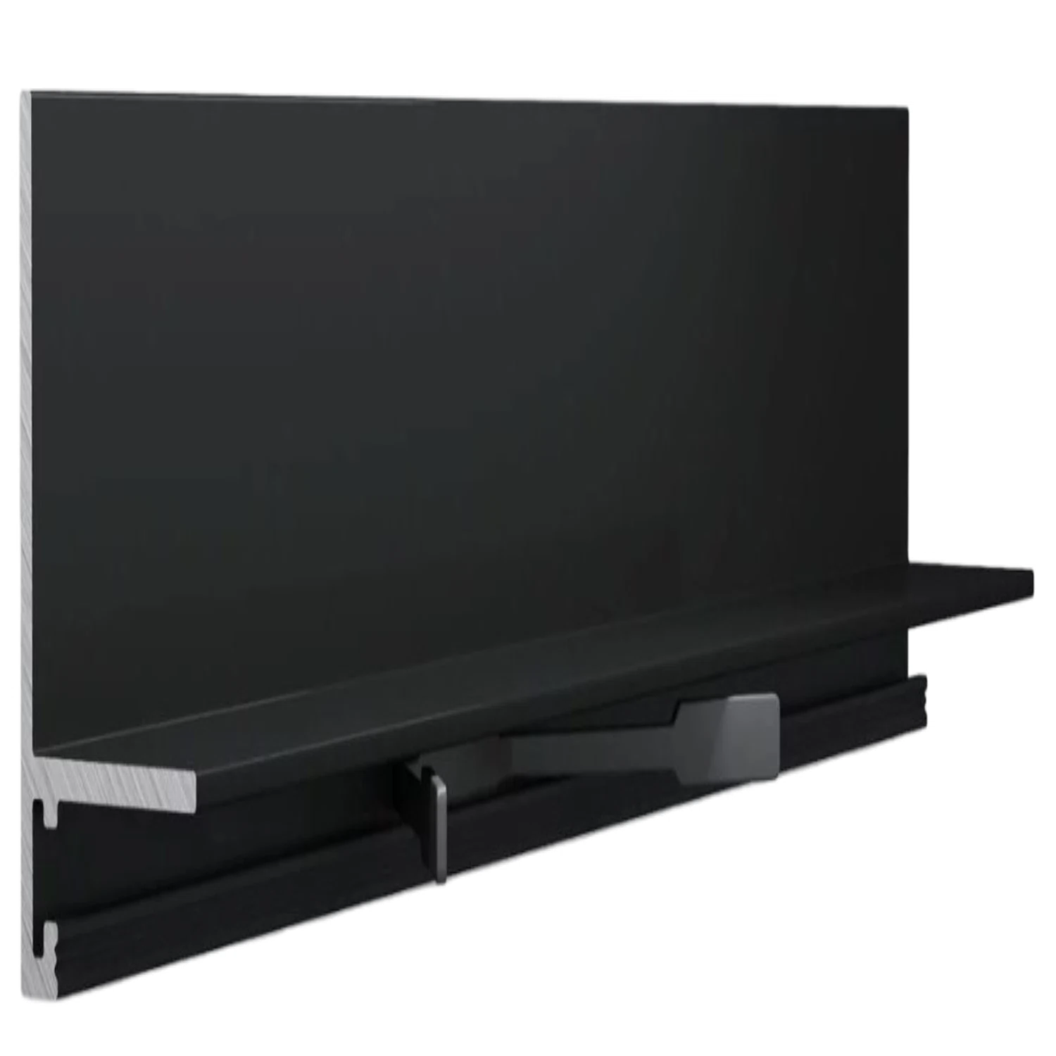 Изображение товара Порог одноуровневый алюминиевый Неплинтус UL25x6-03 25 мм 2 м Черный 00-00146036