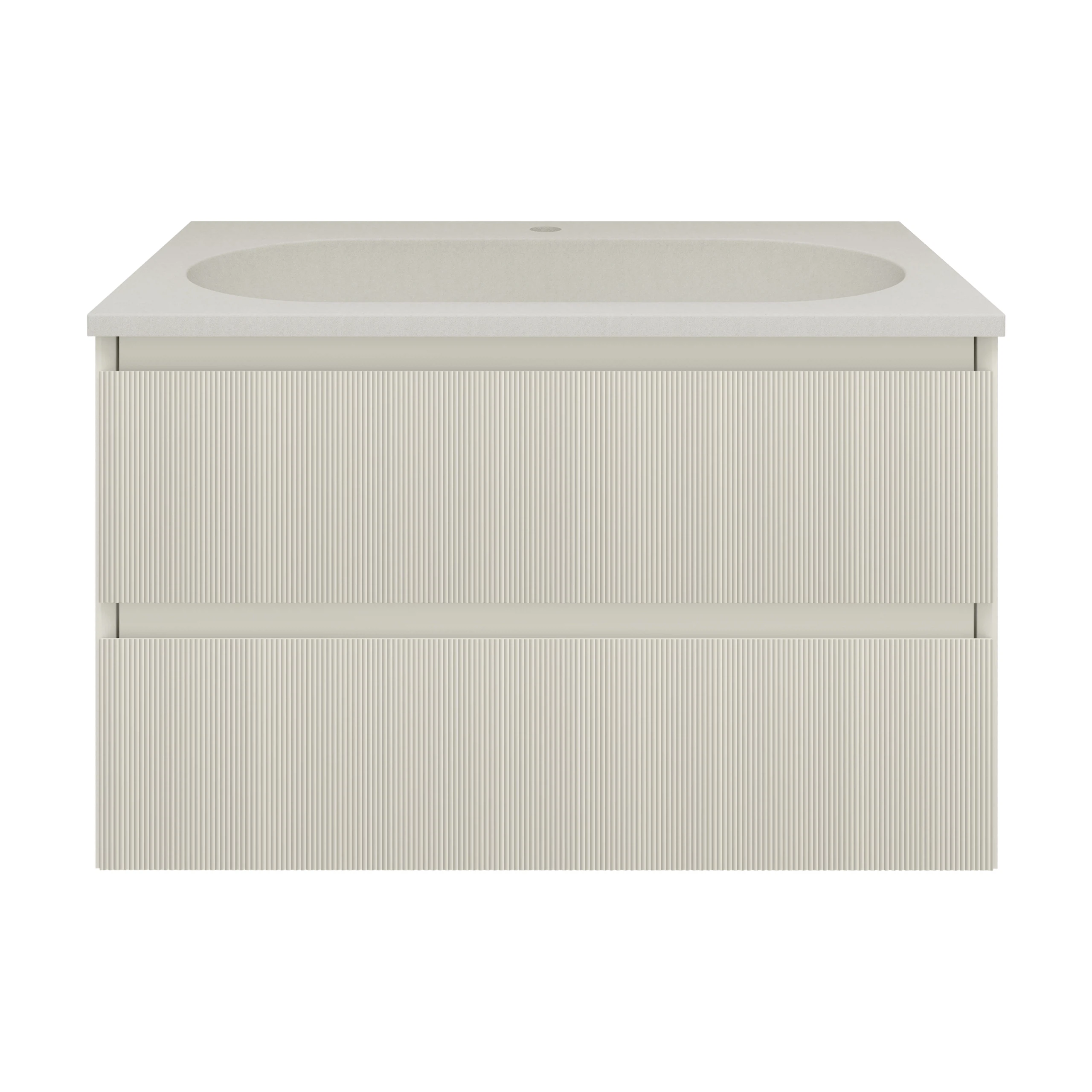 Изображение товара Современная подвесная тумба Vincea Welle 792 мм с ящиками в бежевом цвете