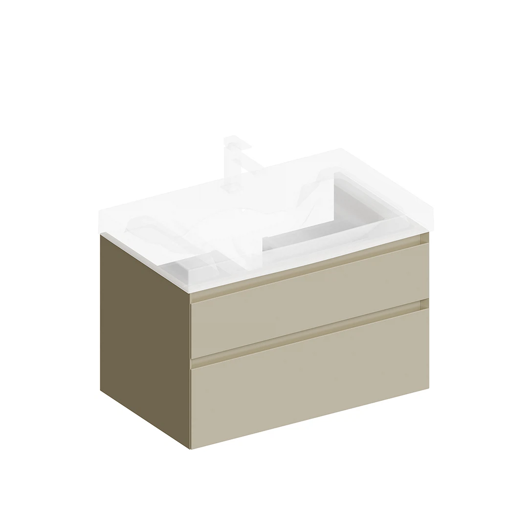 Изображение товара Тумба Cubo/Кубо подвесная с ящиками 80, лимо матовая