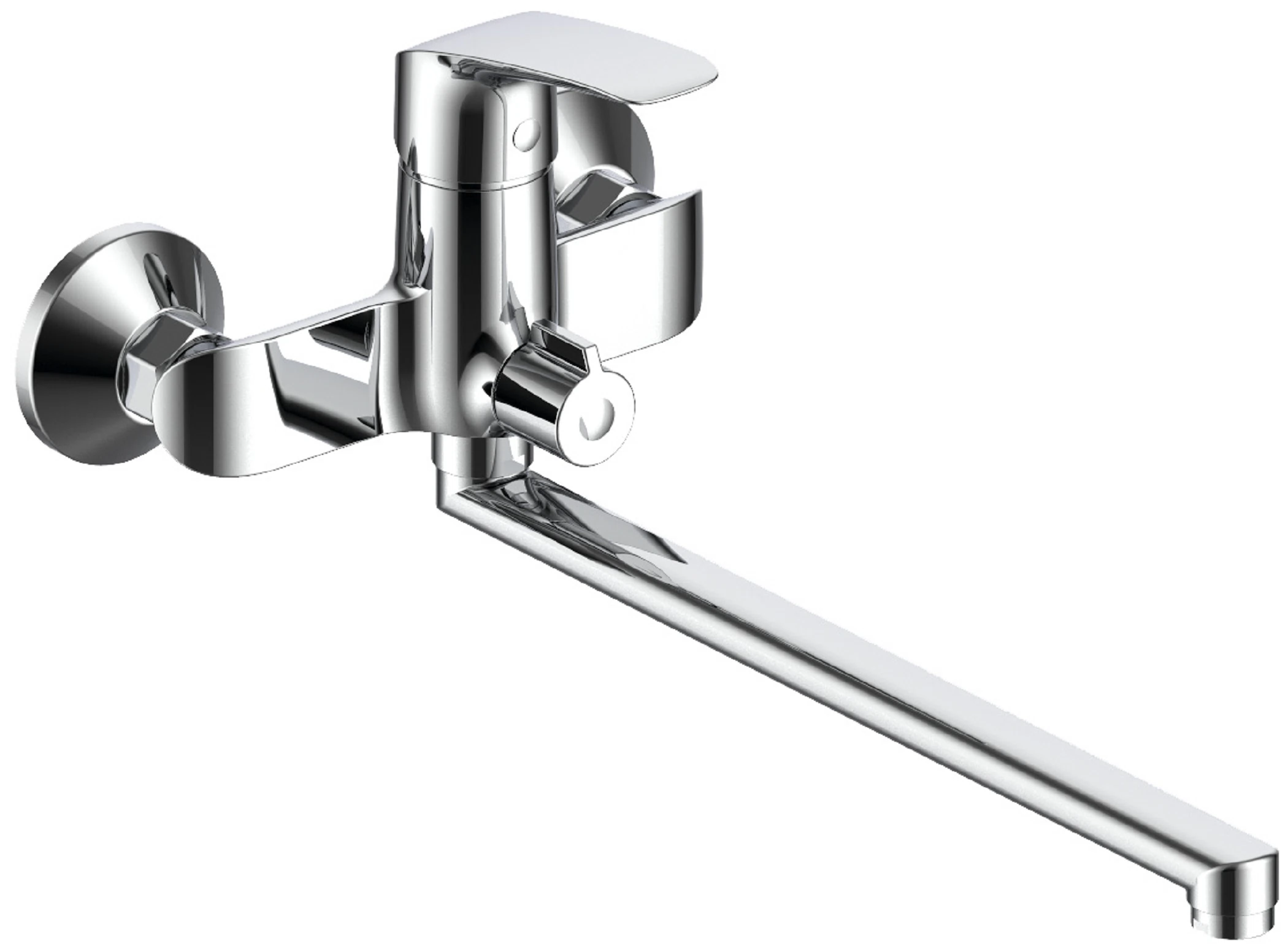 Изображение товара ARGOTECH IZEO d-35 смеситель для ванны и умывальника керамбукса латунь Хром