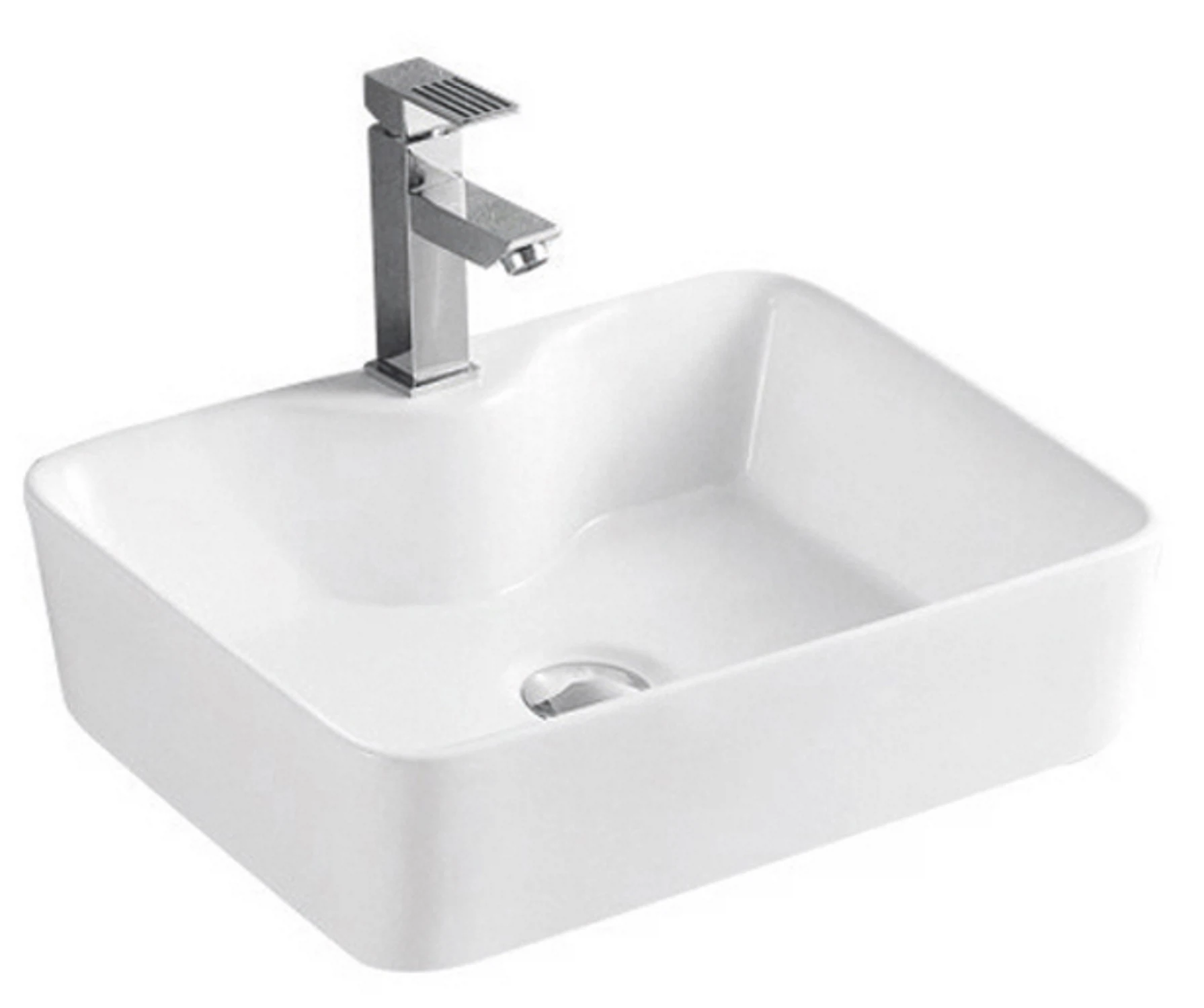 Изображение товара Раковина накладная для ванной Azario 48х37 AZ-2010 SP