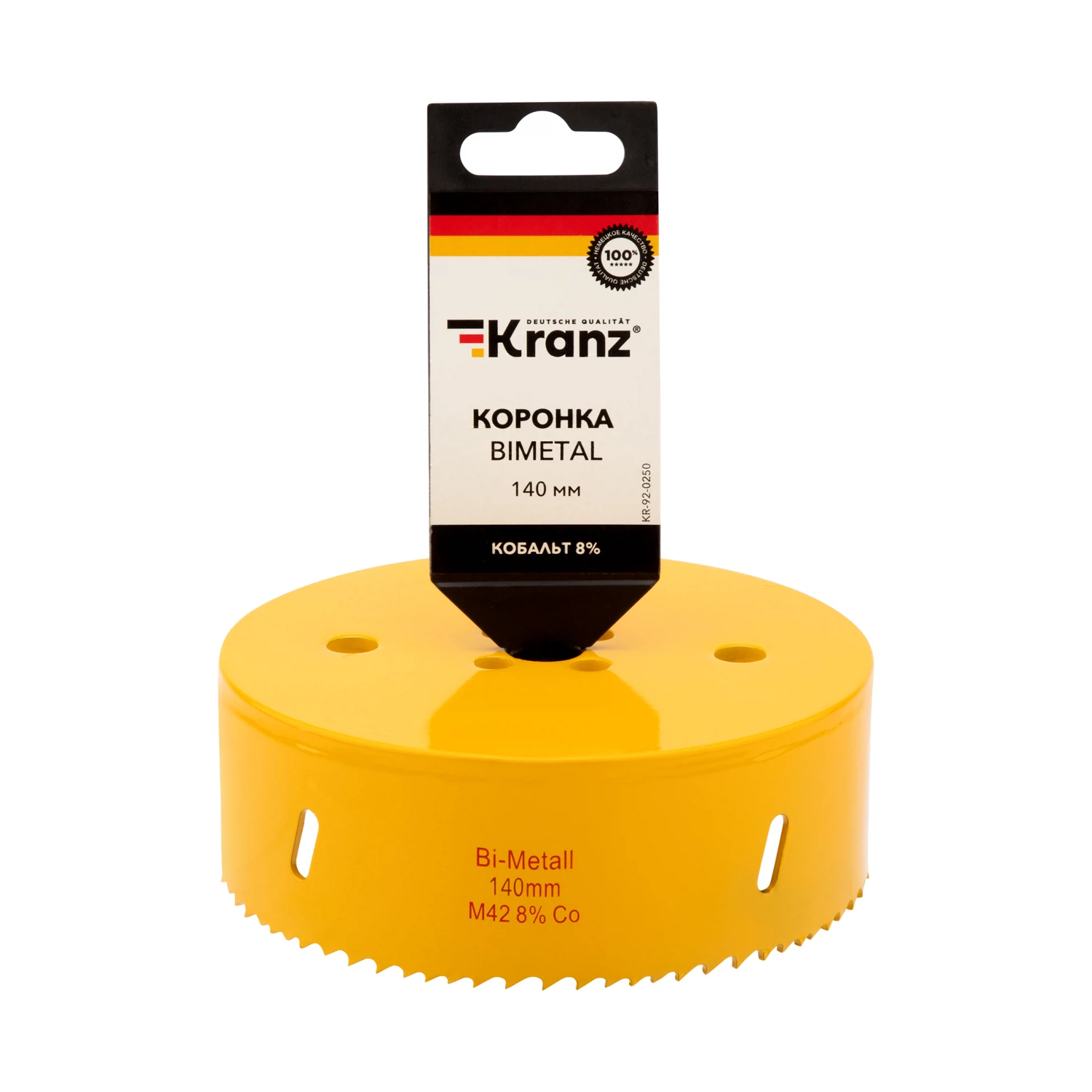 Изображение товара Коронка Bimetal 140мм KRANZ для металла дерева и пластика