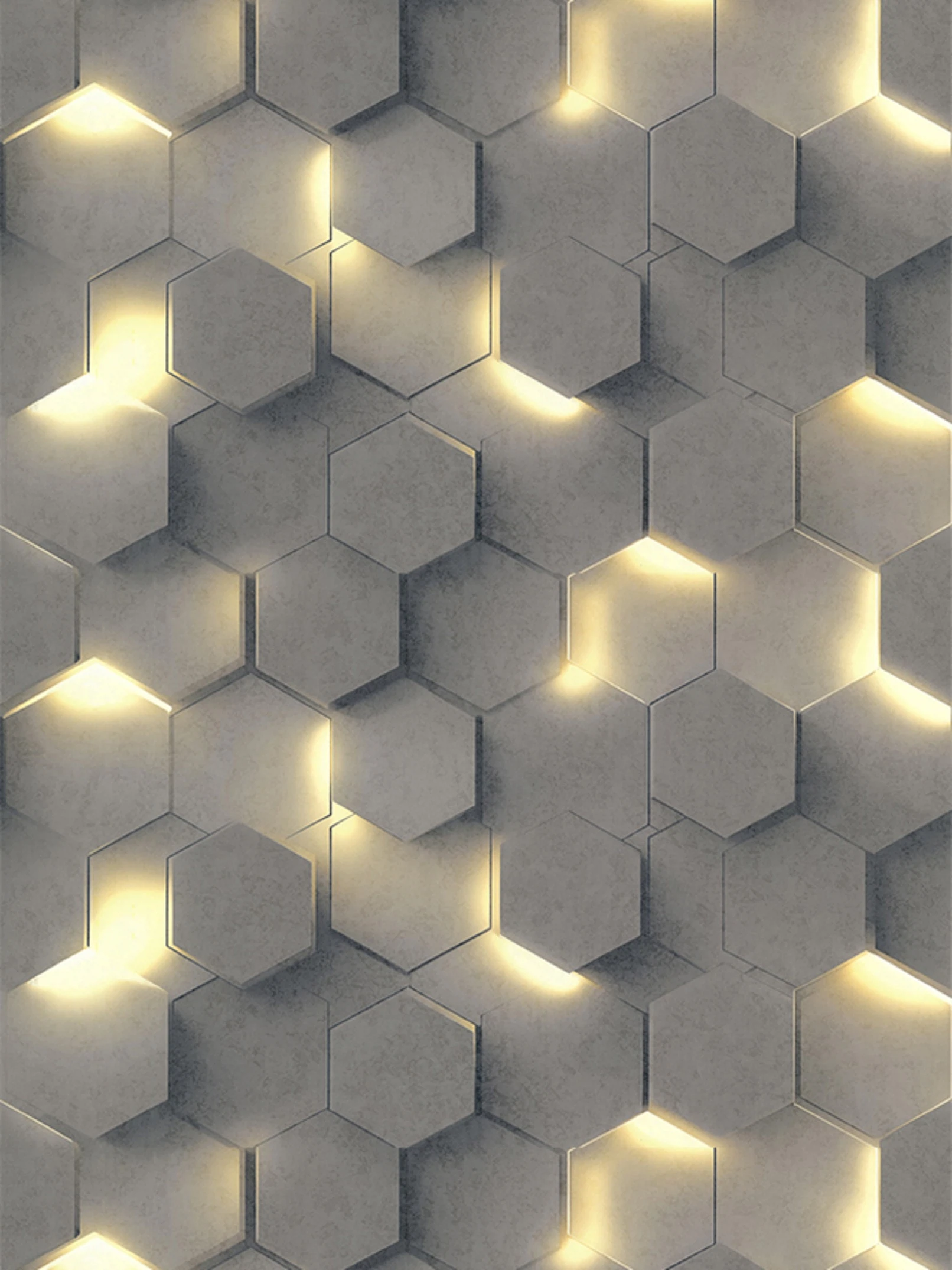 Изображение товара Обои флизелиновые Аспект Гексагон серые мотив 10,05х1,06м