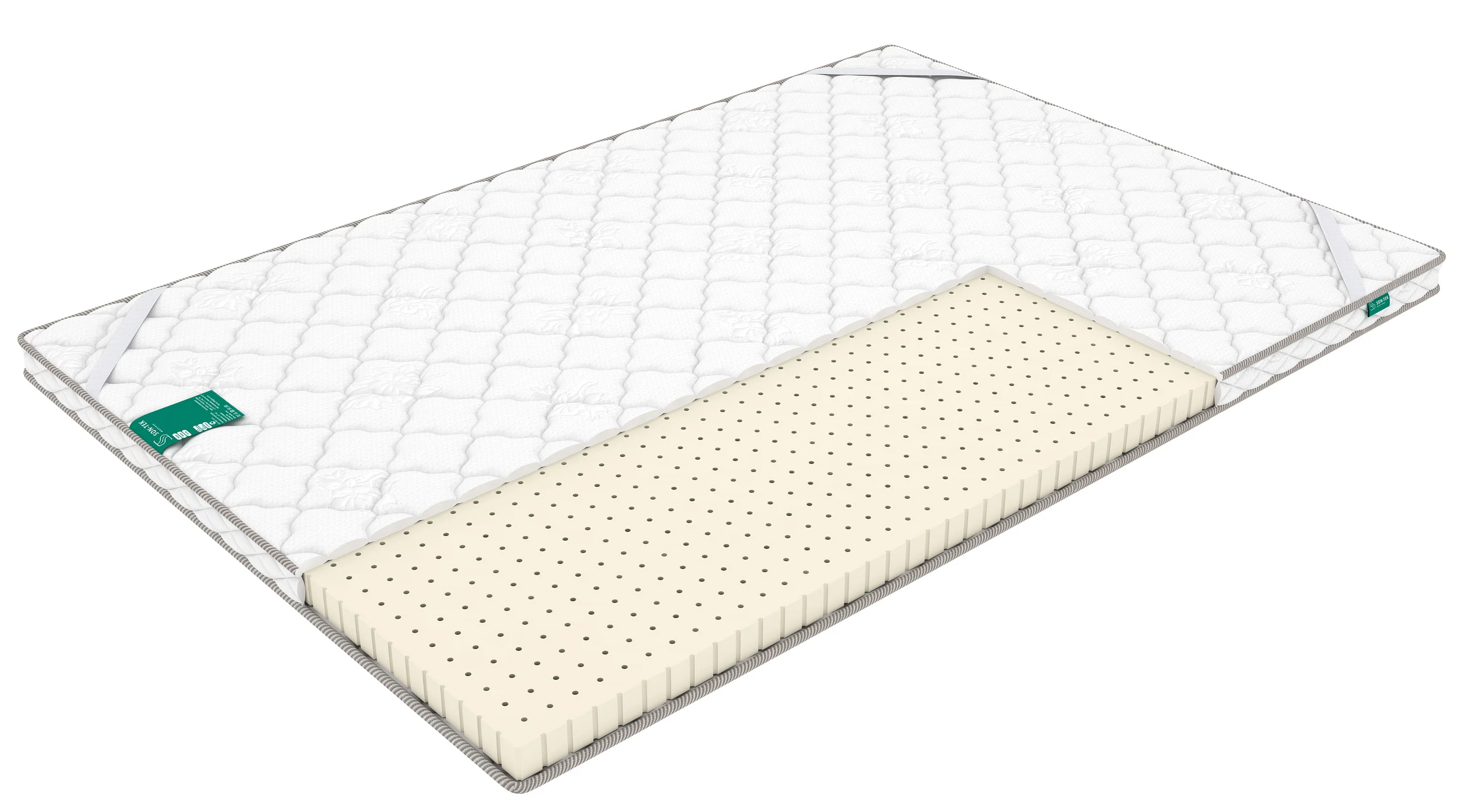 Изображение товара Наматрасник из натурального латекса Sleeptek Latex 4 140х200 см комфорт и защита кровати