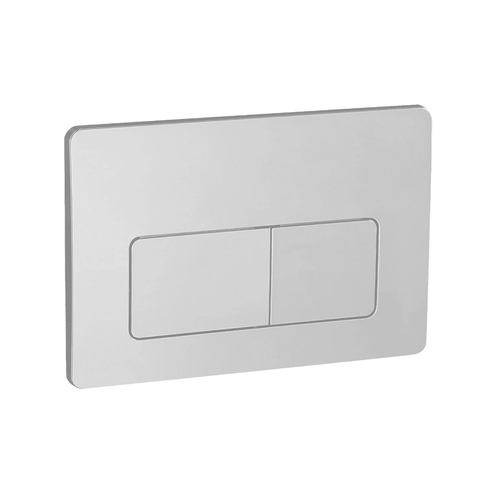 Изображение товара Кнопка смыва EvaGold 07, пластик прямоугольник хром матовый для инсталляции EvaGold 400 и EvaGold500