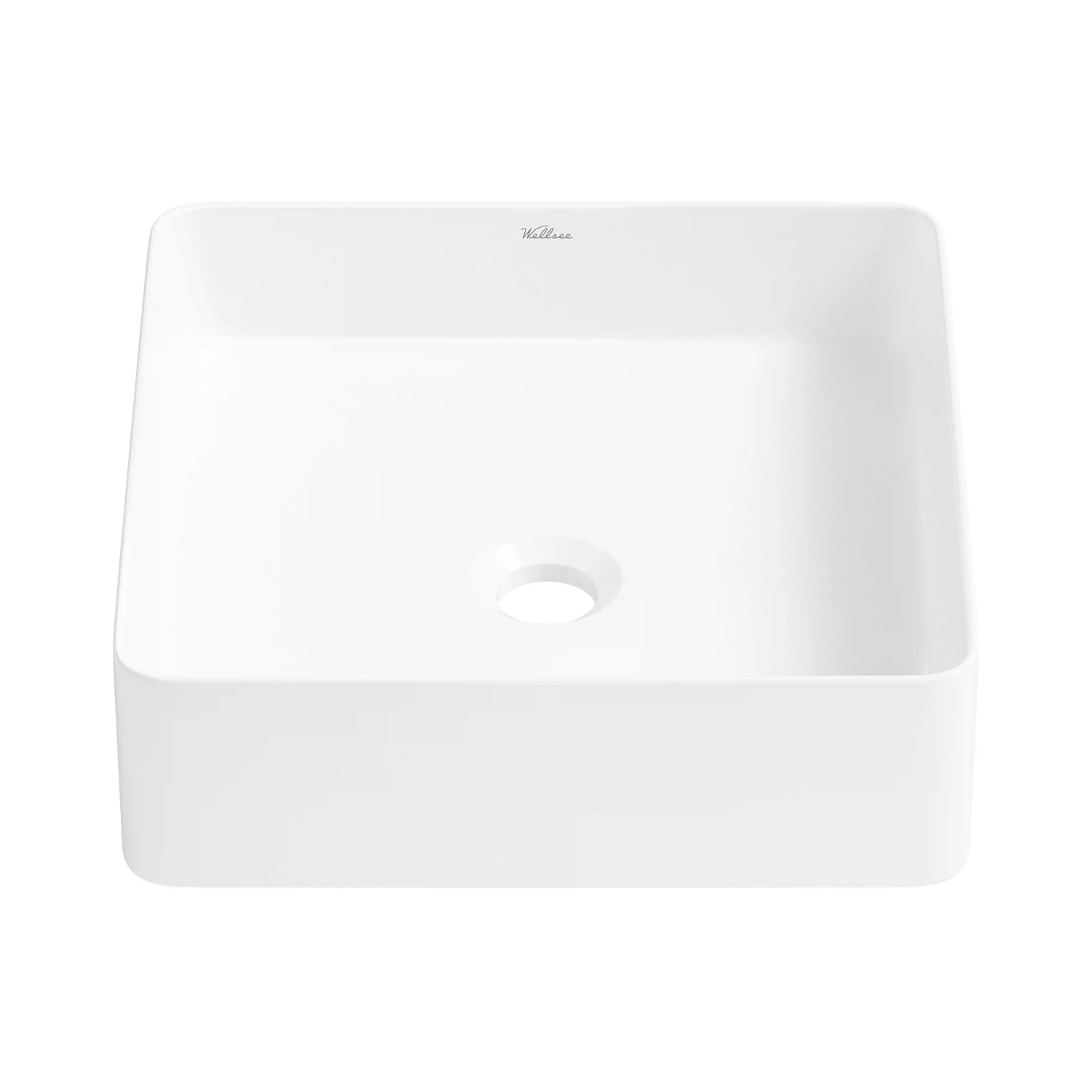 Изображение товара Накладная раковина для ванной Wellsee FreeDom 2.0 квадратная 30х30 белая