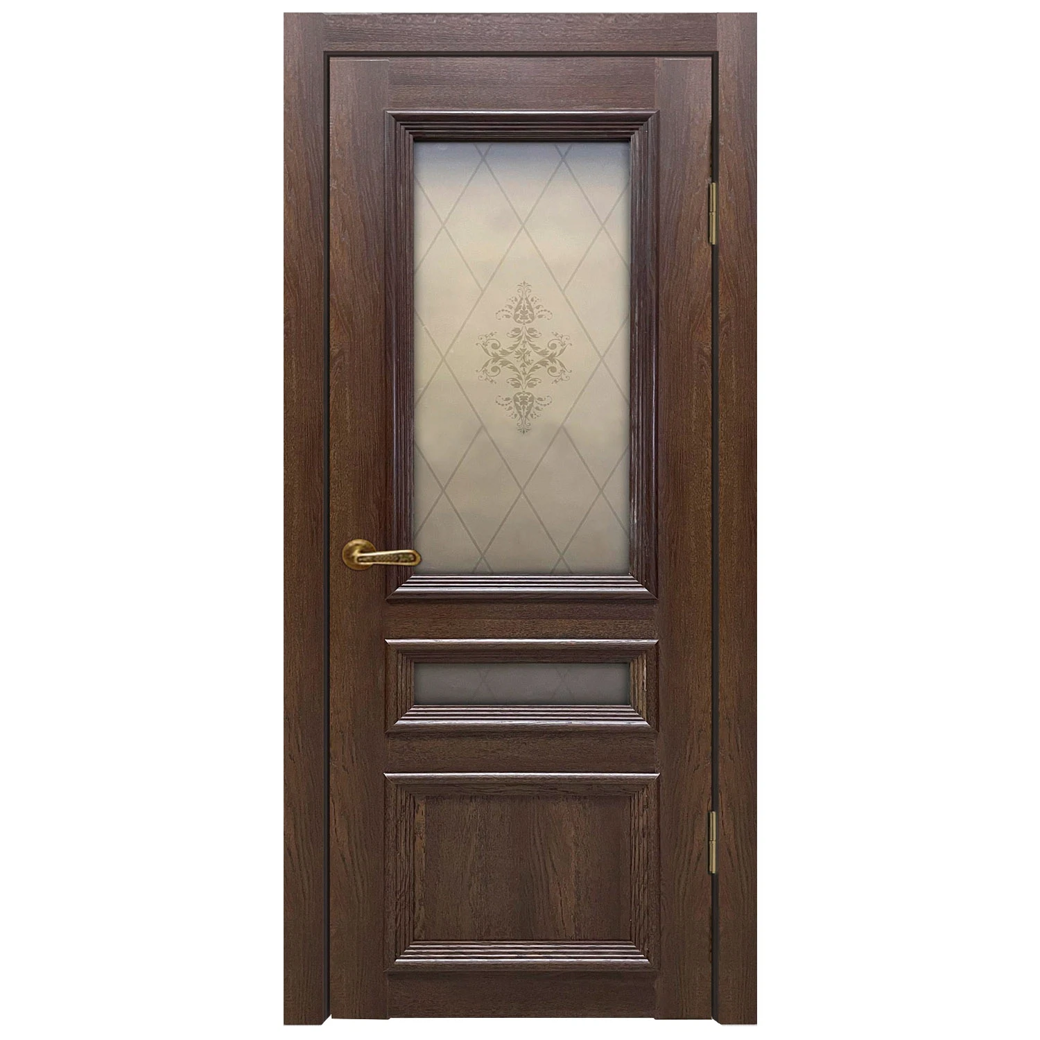 Изображение товара Межкомнатная дверь ЭкоШпон Вероника-3 со стеклом 800x2000 мм дуб оксфордский