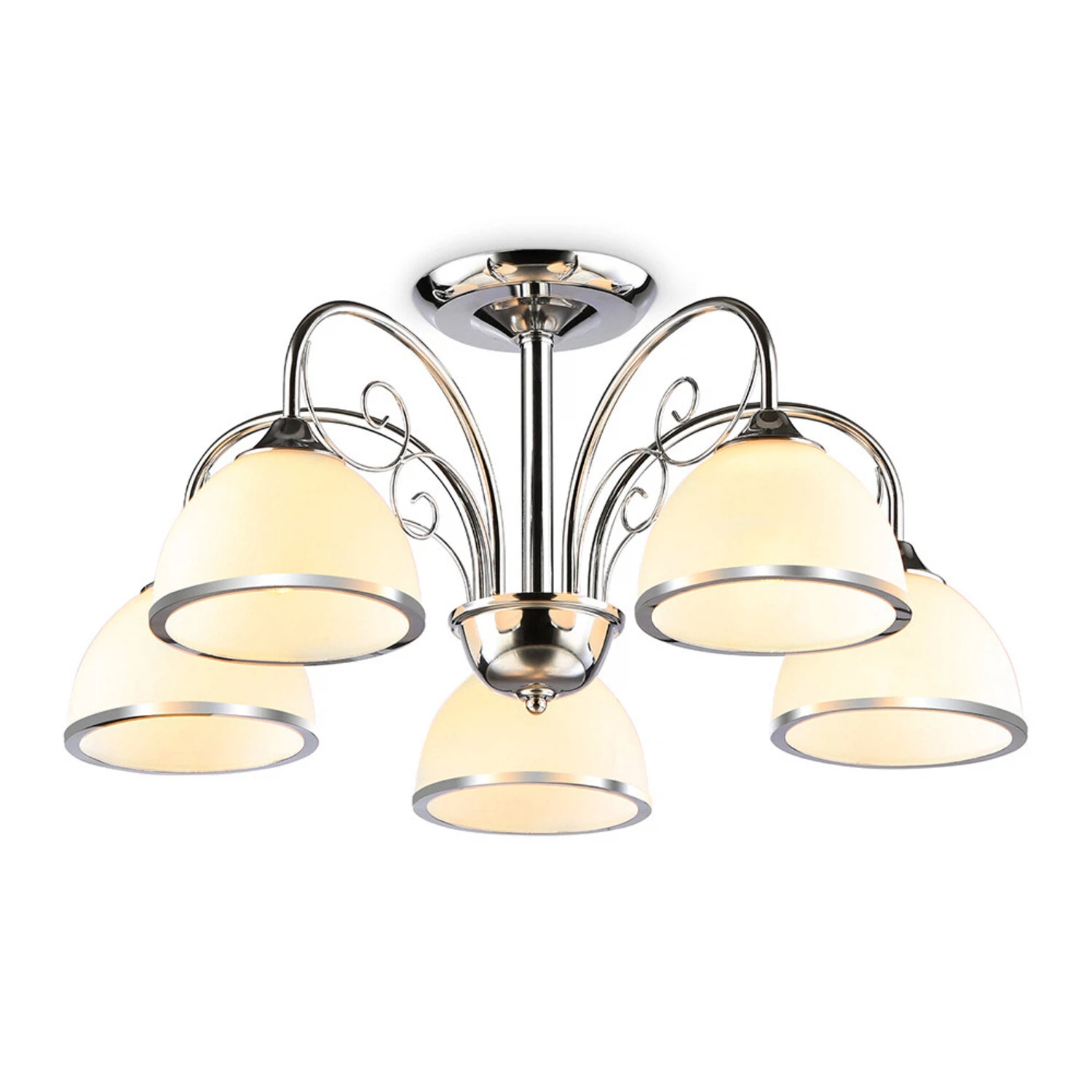 Изображение товара Подвесная люстра TR3182/5 AMBRELLA LIGHT хром/белый матовый E27/5 max 40W D575*285