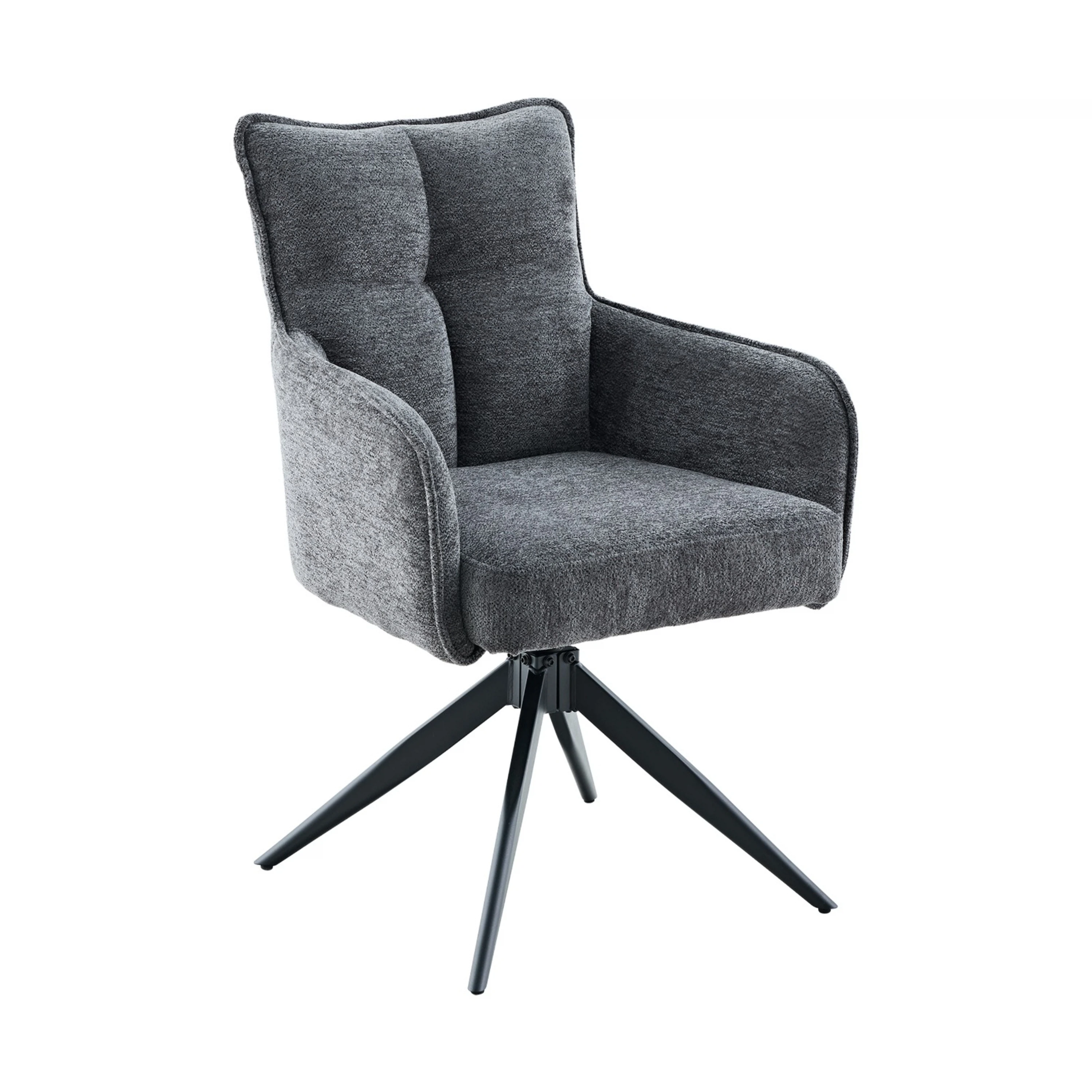 Изображение товара Стул офисный DikLine 6826 с поворотным механизмом и микровелюром серый