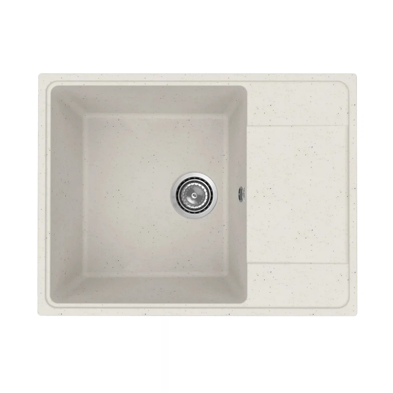 Изображение товара Кухонная мойка Practik PR-M-650-001 (без сифона), белый камень, искусственный камень