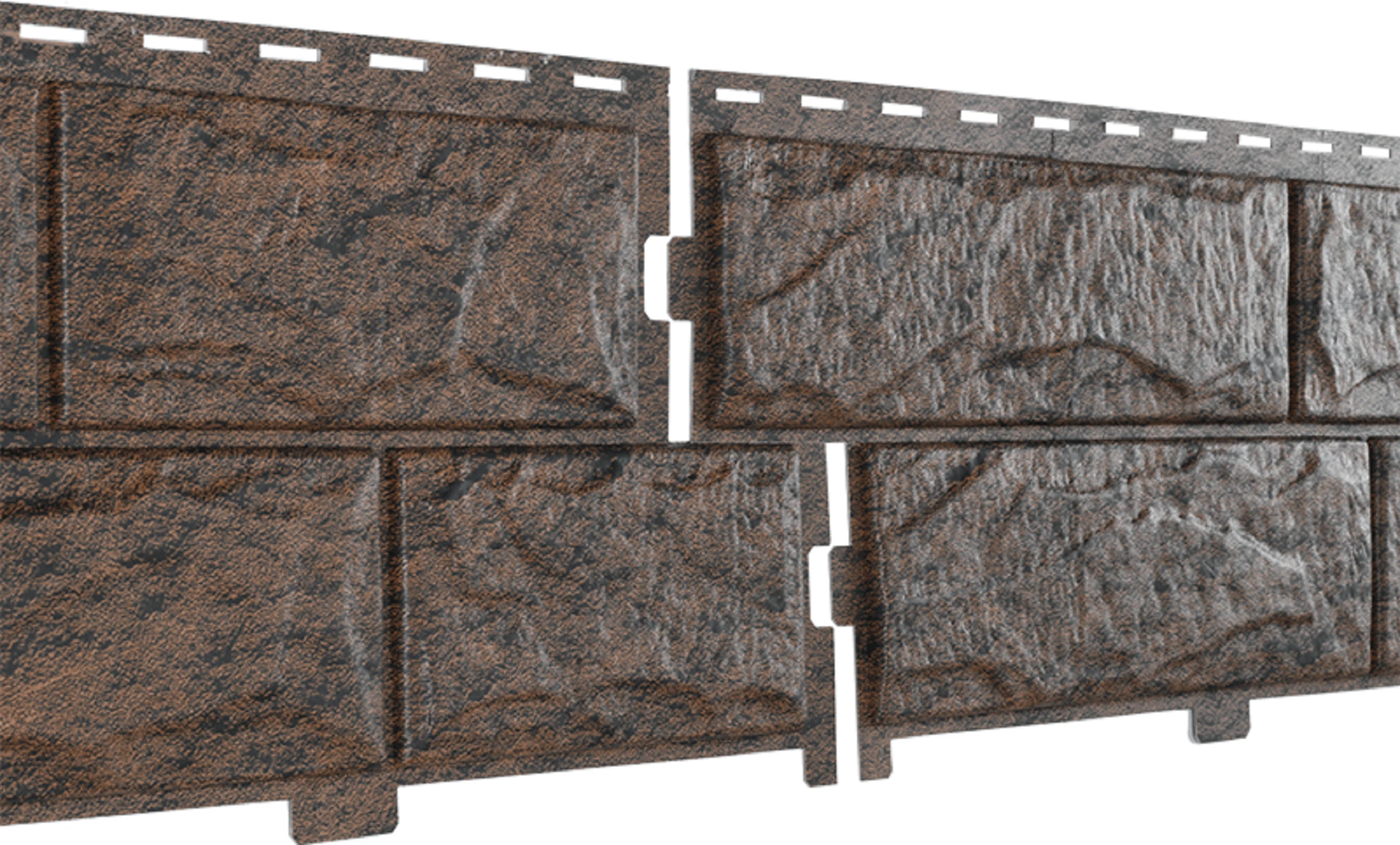 Изображение товара Фасадная панель Stone House Камень виниловая с фактурой под камень 3.2м коричневая