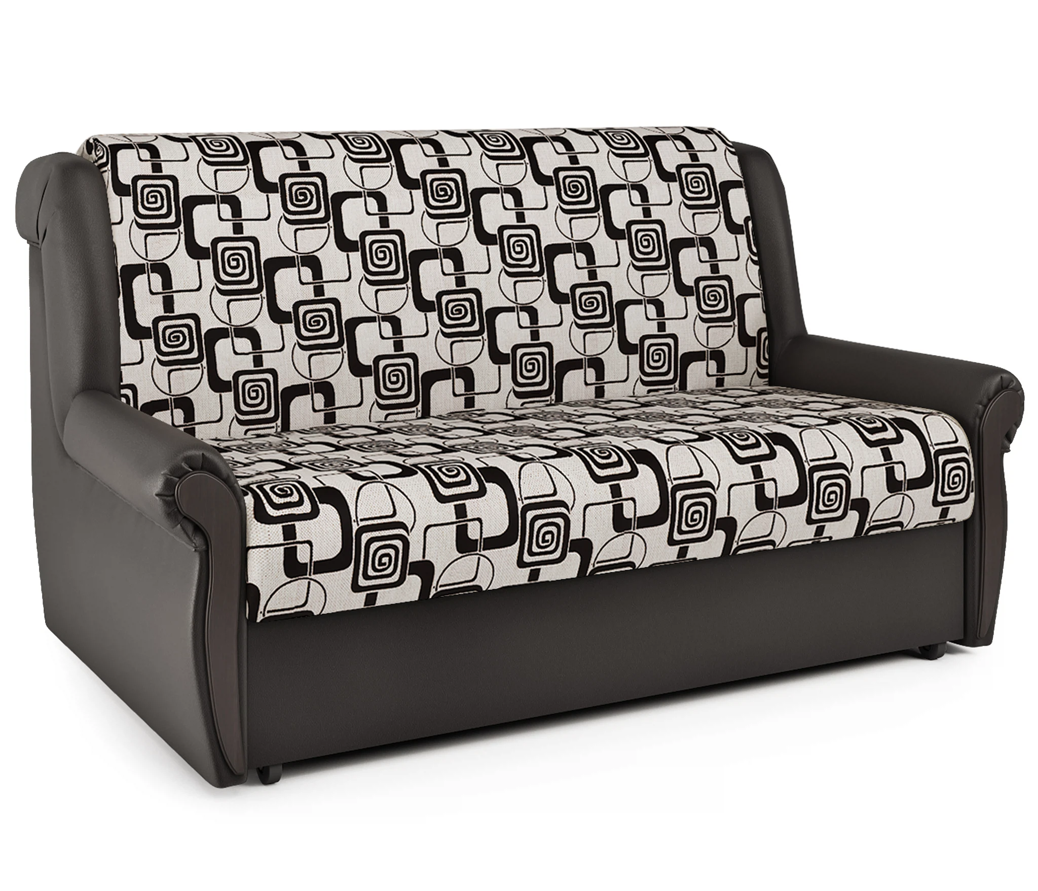 Изображение товара Диван-кровать Аккорд М 120 экокожа шоколад и ромб