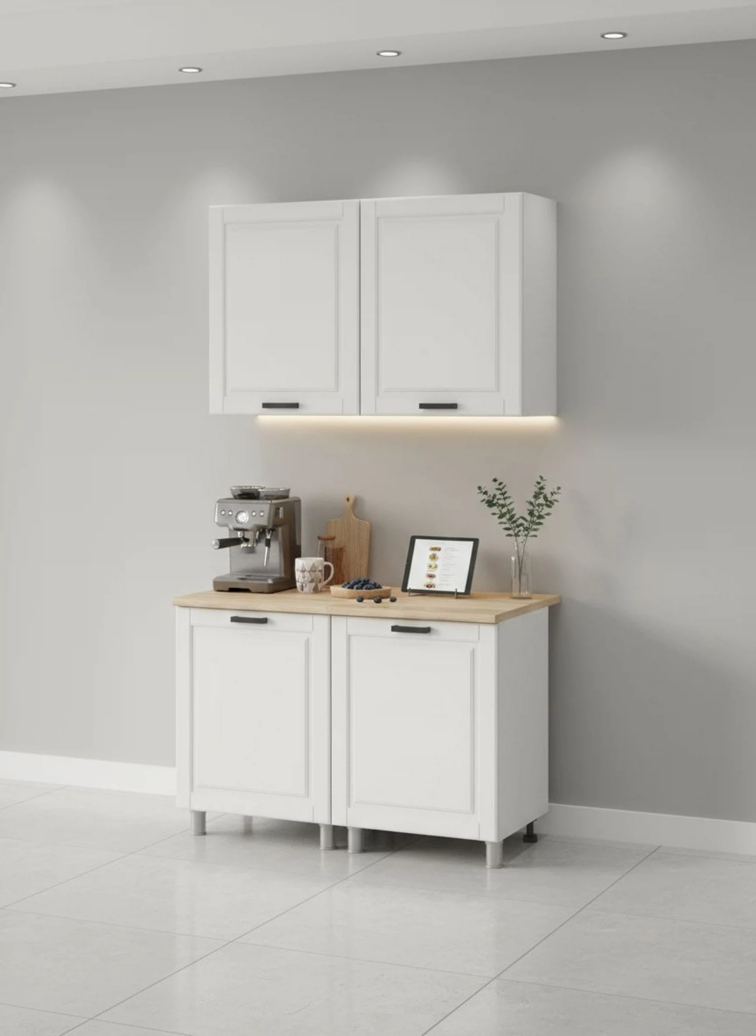 Изображение товара Кухня 1,2м, Арника мебель, Астра, артикул Н00285111, размер 120*60*240, Молочный