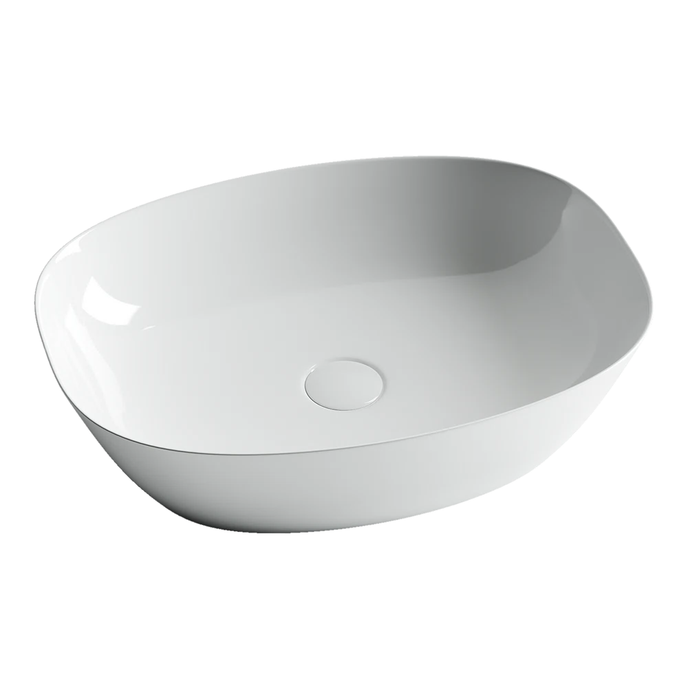 Изображение товара Накладная раковина для ванной комнаты Ceramica Nova ELEMENT белая CN5005 500x380 мм