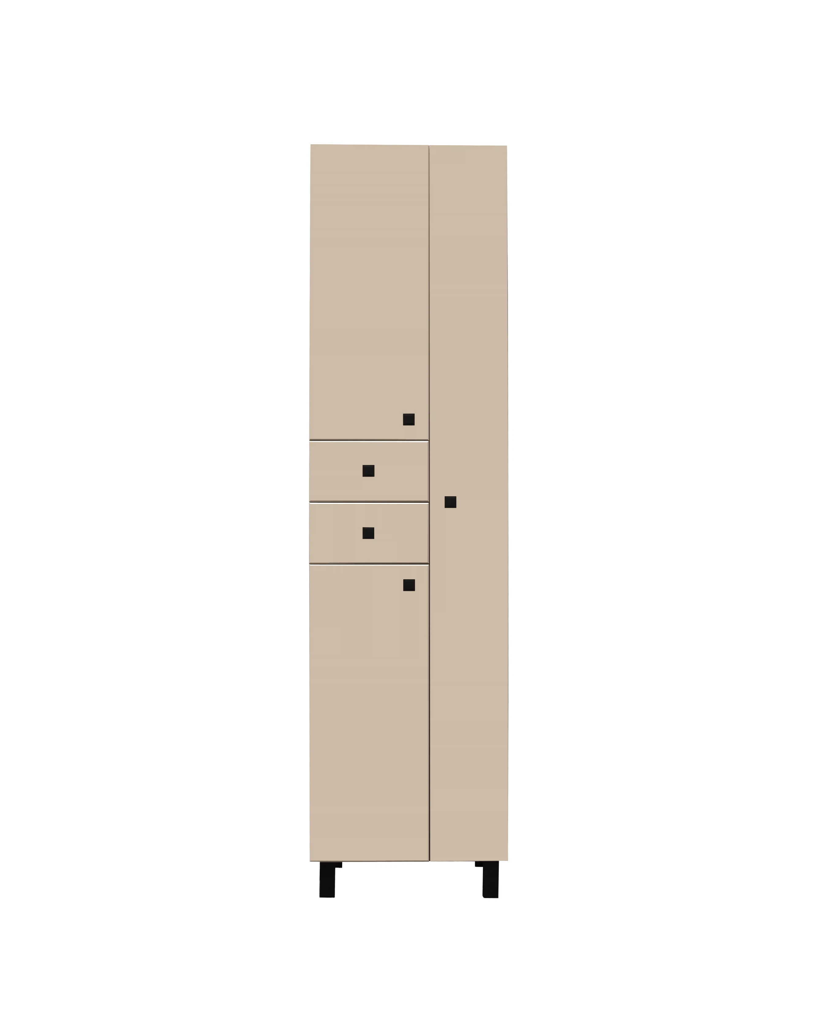 Изображение товара Пенал Runo 50 правый какао бежевый мебель для ванной комнаты надежная сборка