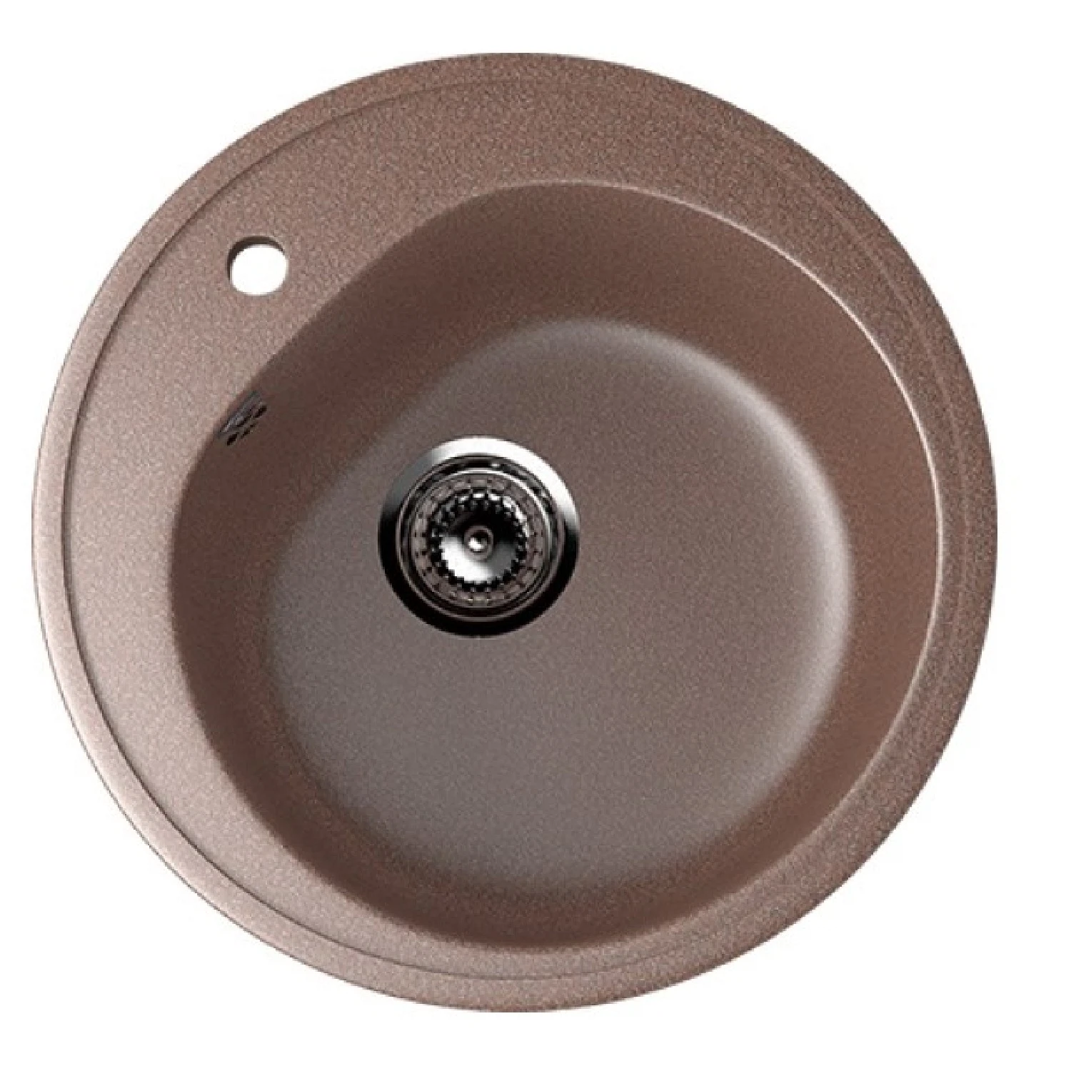 Изображение товара Кухонная мойка Ulgran U-101-307 из искусственного мрамора коричневая