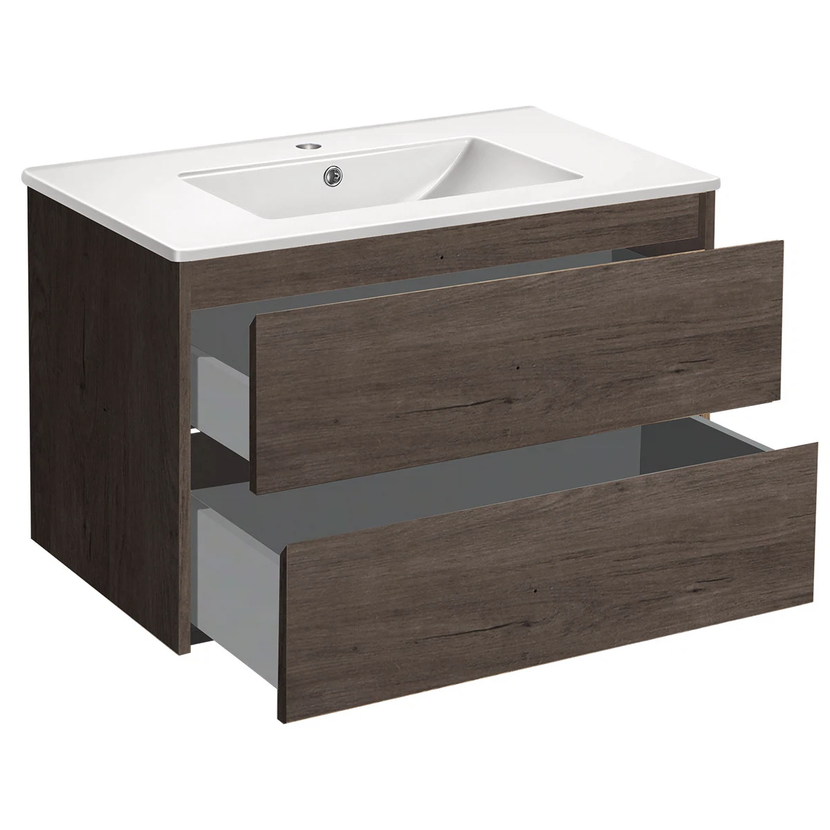 Изображение товара Тумба под раковину Gio 800 с двумя ящиками R.Oak