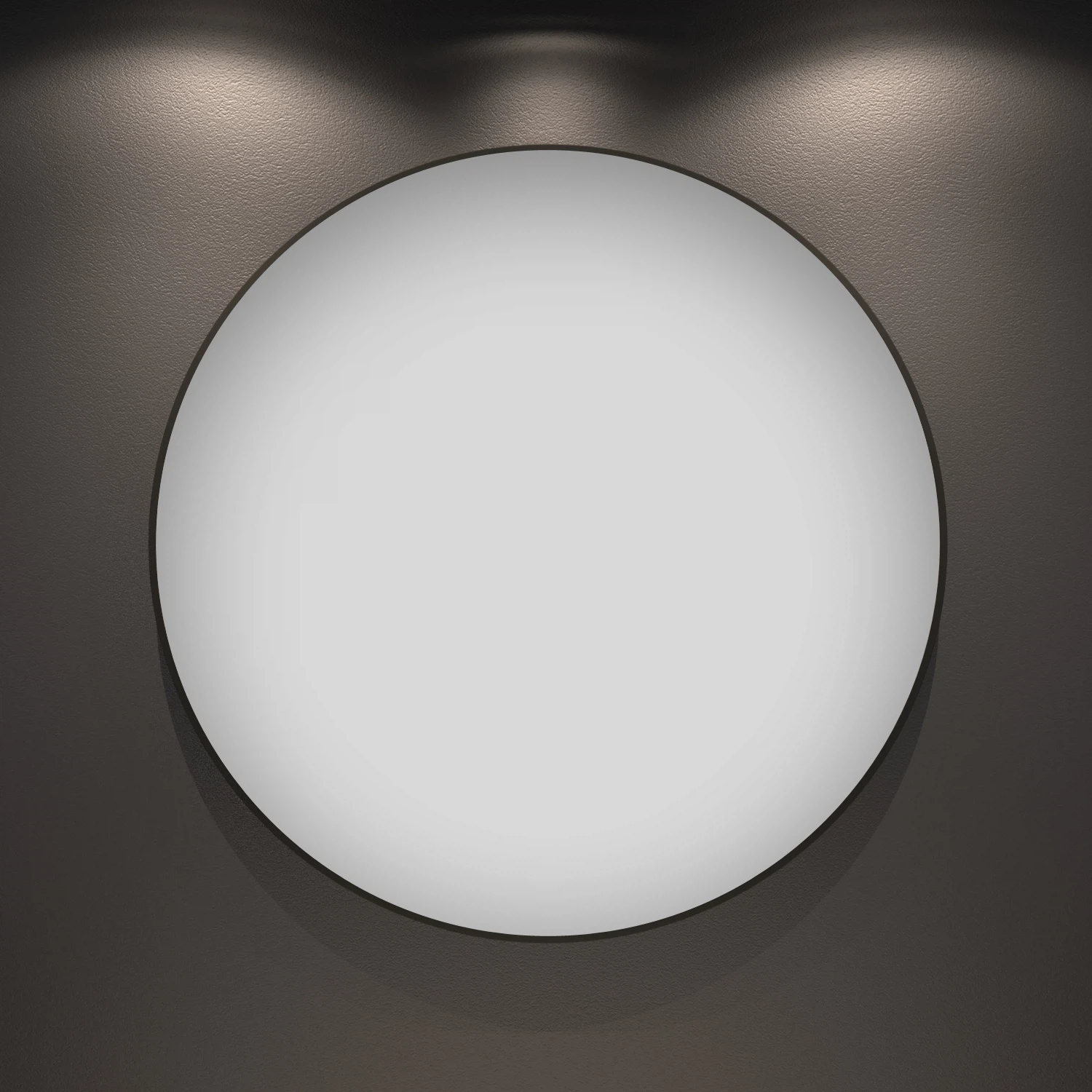 Изображение товара Настенное зеркало с черным контуром 85х85 см коллекция 7 Rays Spectrum Wellsee