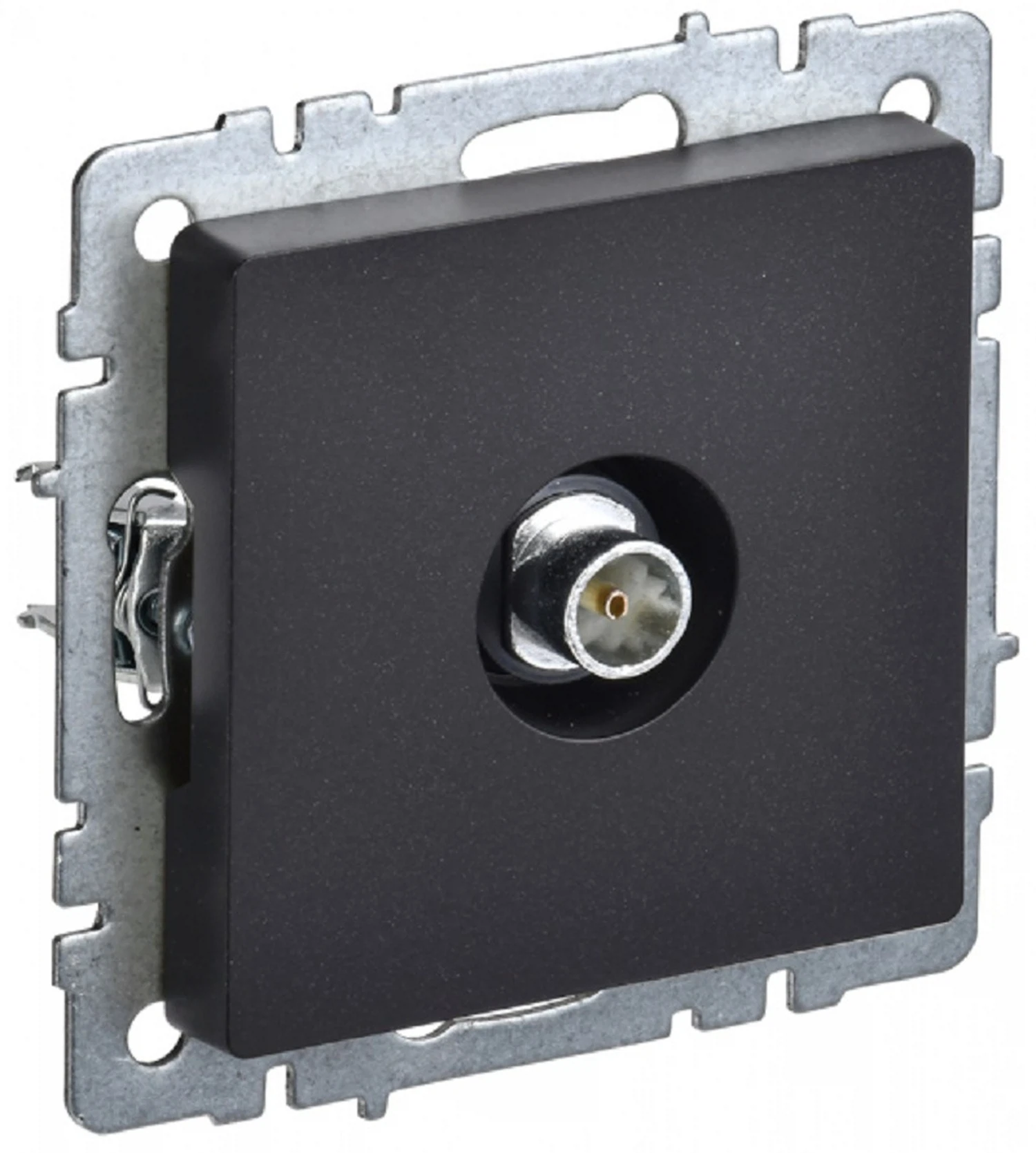 Изображение товара Розетка TV оконечная IEK BRITE BASE Черный РТВ11-0-БрЧ.