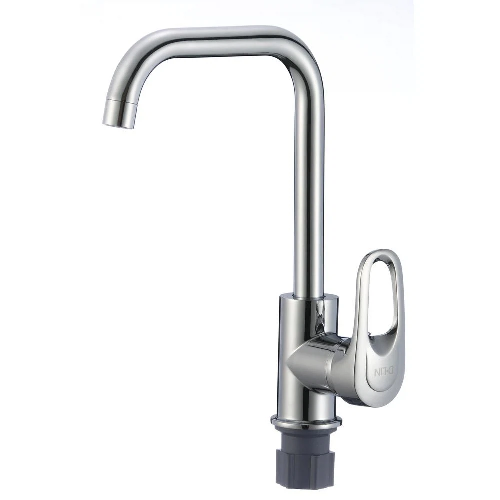 Изображение товара Смеситель для кухни D-Lin D155404-L хром с длинным изливом и керамическим механизмом