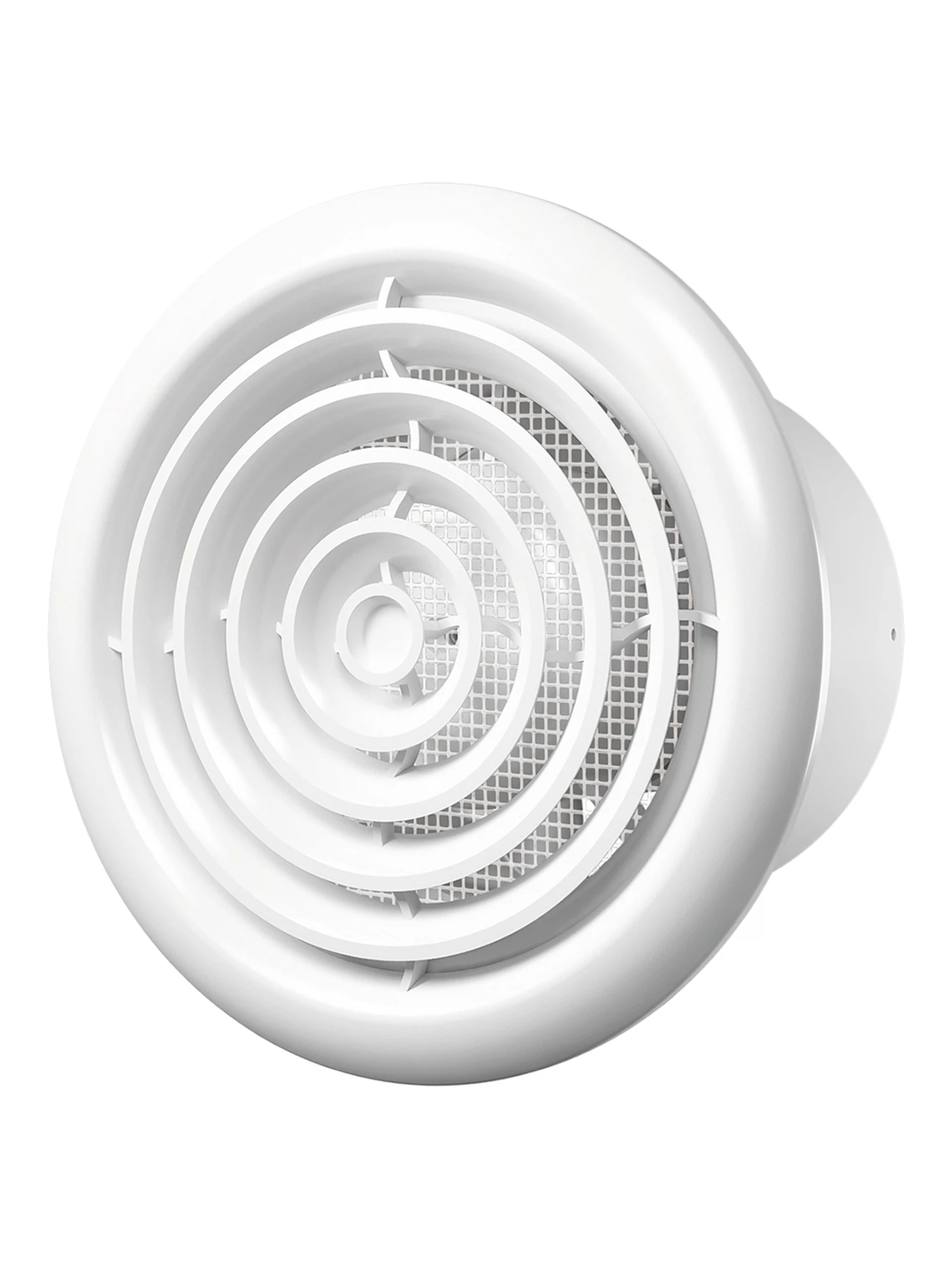 Изображение товара Осевой накладной вентилятор FLOW 4 BB 100 мм белый от Era с антимоскитной сеткой