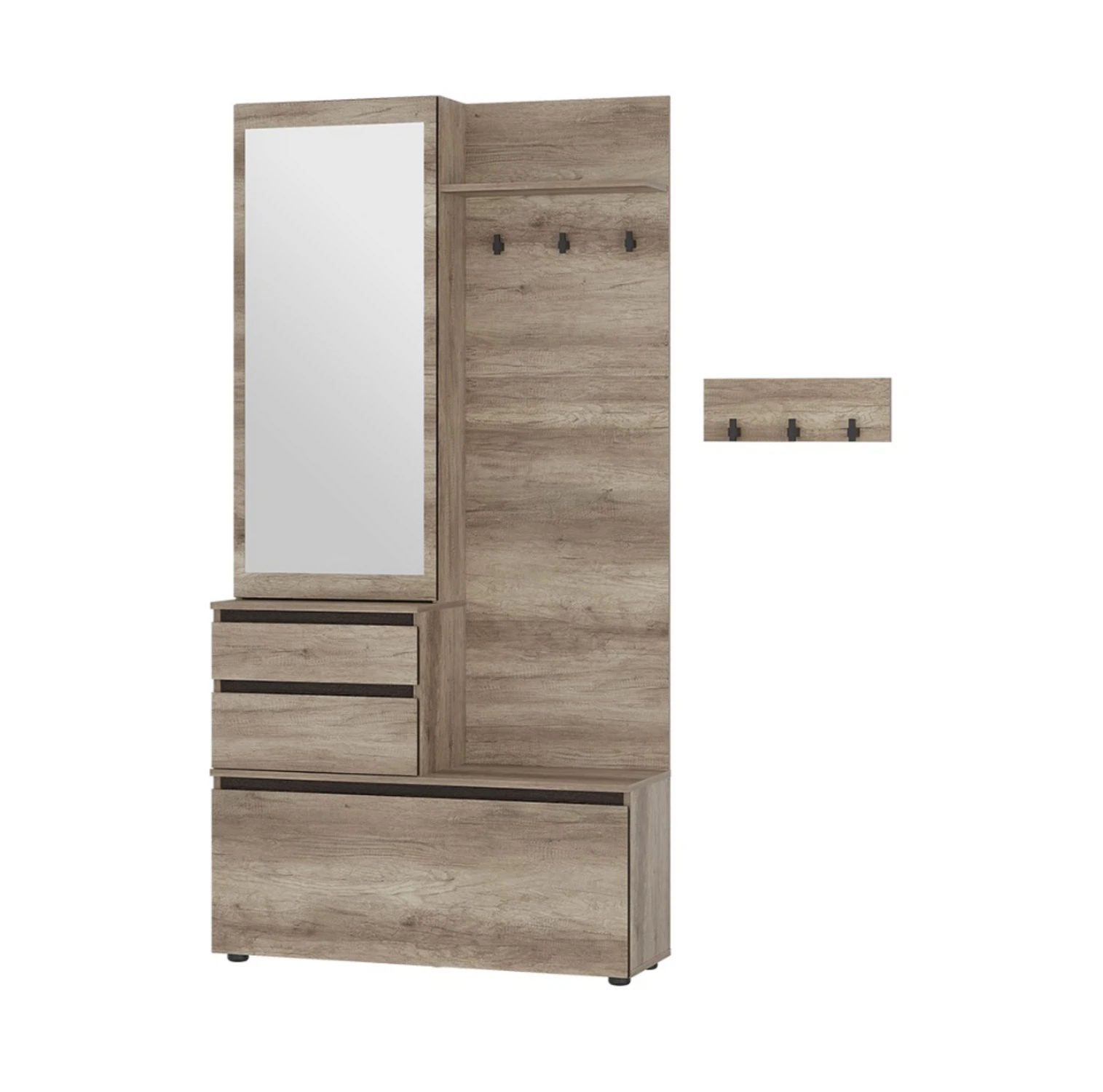 Изображение товара Прихожая Энигма ПР-04 серый дуб каньон венге мебель для прихожей компактная