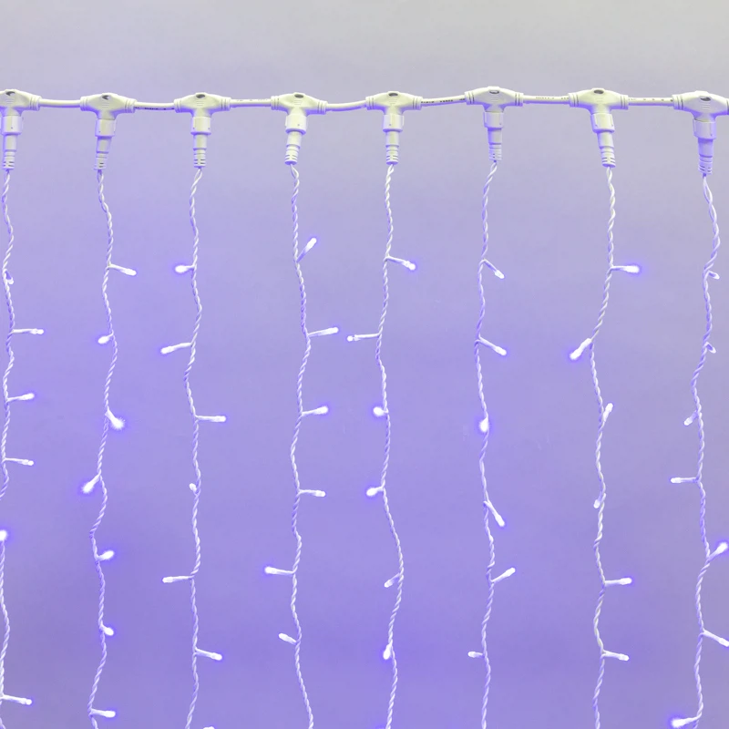 Изображение товара Гирлянда светодиодная занавес 2х1,5м 360 LED синий белый IP65 Neon-Night