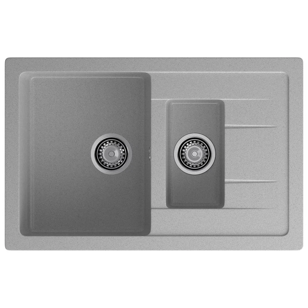 Изображение товара Кухонная мойка GranFest Q-775KL с двумя чашами, искусственный мрамор