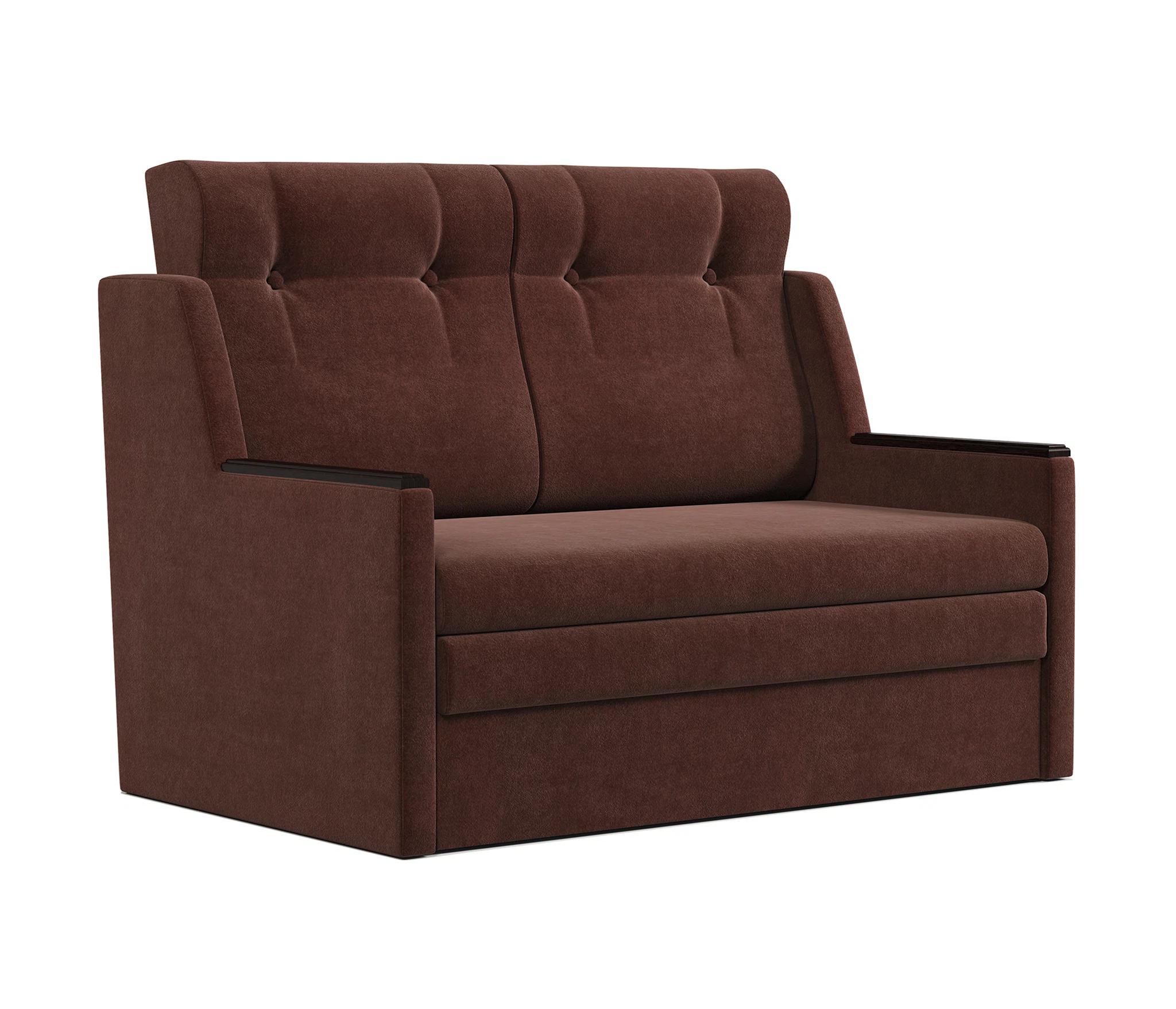 Изображение товара Диван-кровать Классика 2Д велюр Дрим шоколад 188х124 см современный дизайн